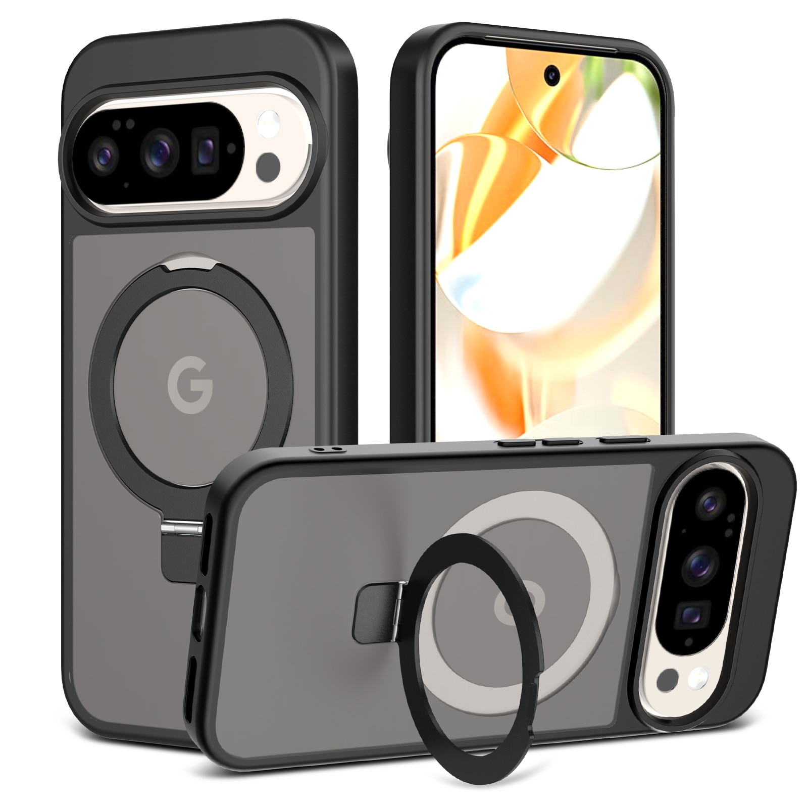Hybridcover Magnetic Ring Google Pixel 9 Sort