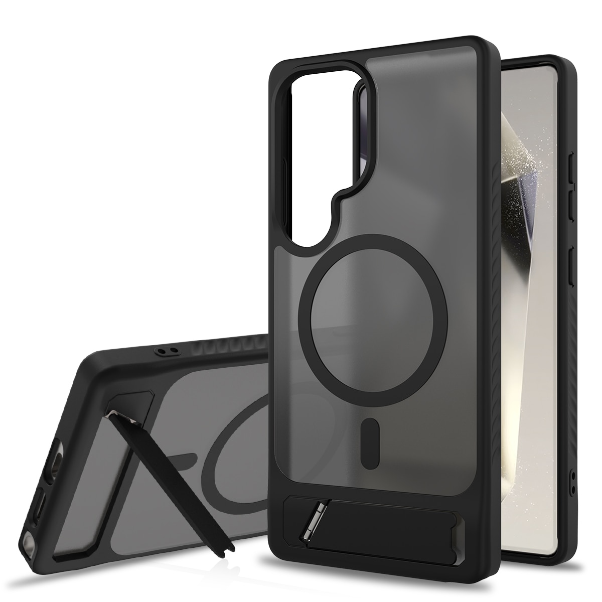 Magnetisk cover med stativ Samsung Galaxy S25 Ultra Sort