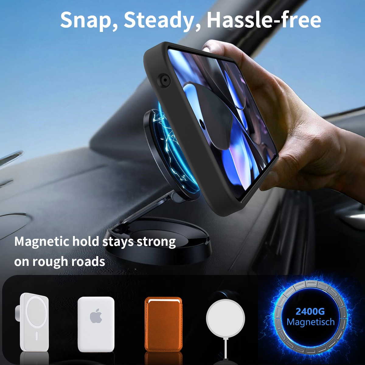 Magnetisk cover med stativ Google Pixel 10 Pro XL Sort