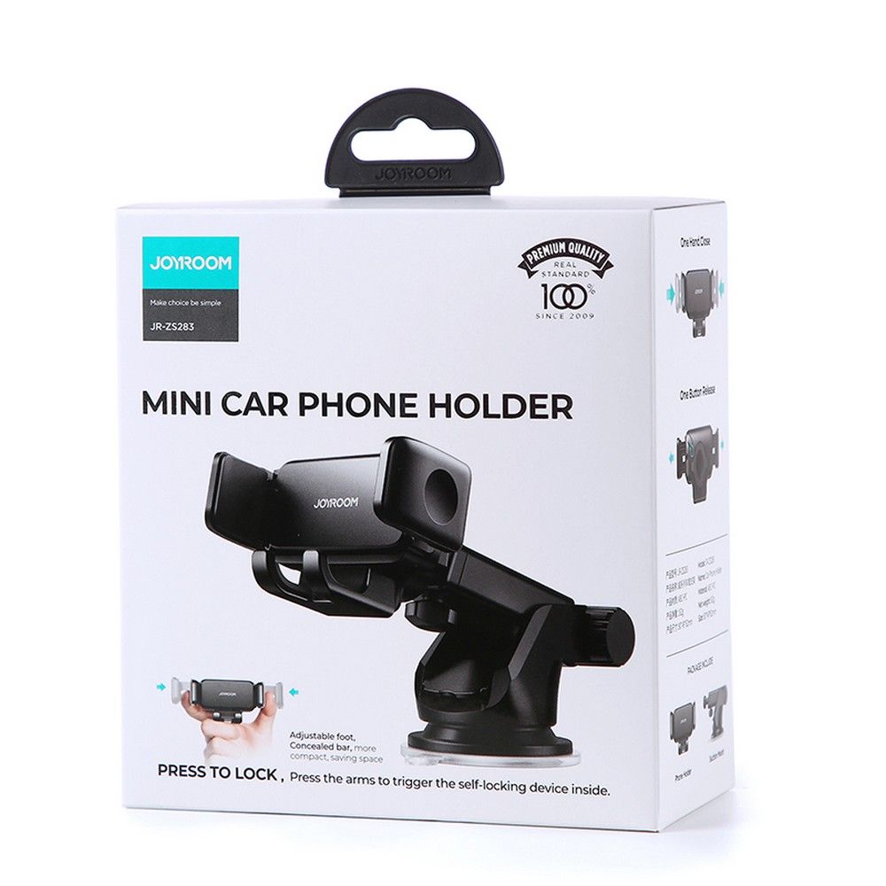 JR-ZS283 Dashboard Car Phone Holder Black