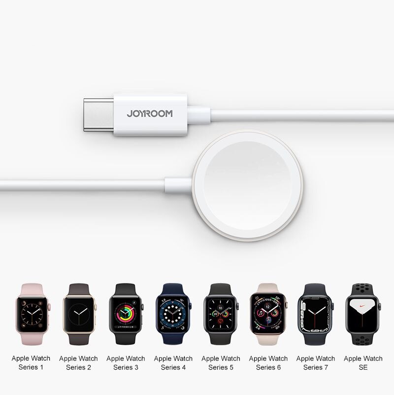 Apple Watch magnetisk opladerkabel USB-C hvid (S-IW004)