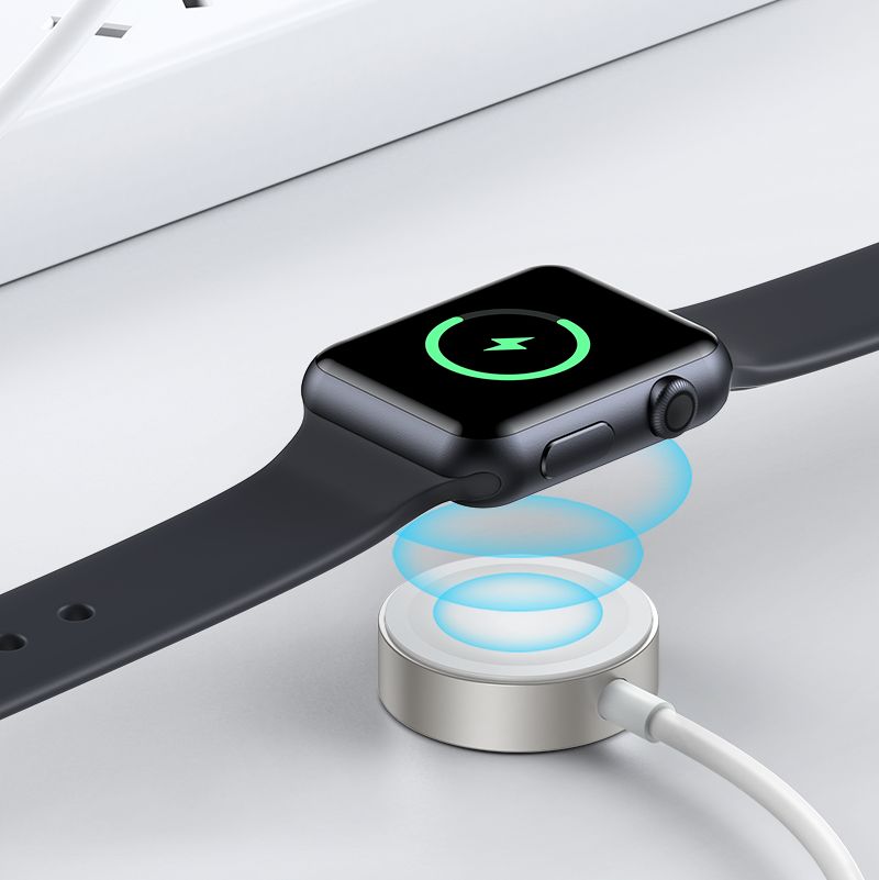 Komplet Apple Watch-lader - 1m kabel og vægoplader - Smartline
