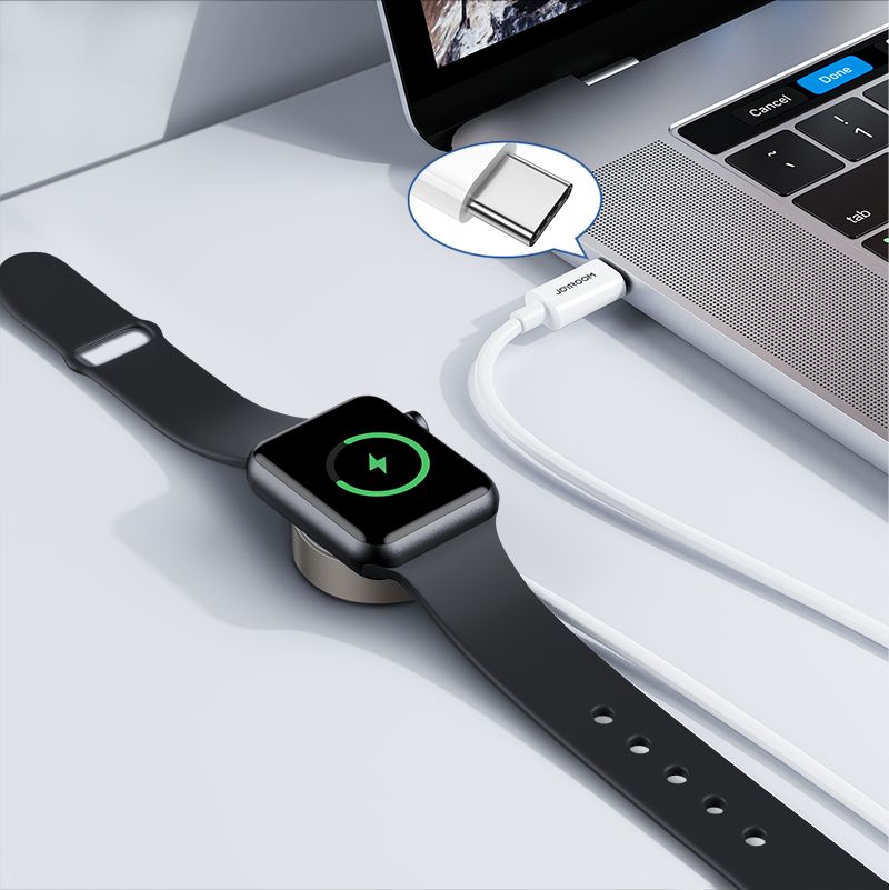 Apple Watch magnetisk opladerkabel USB-C hvid (S-IW004)
