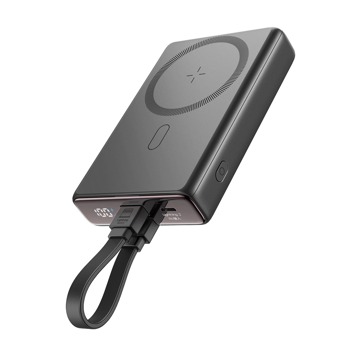 Powerbank MagSafe 10000 mAh USB-C + Lightning sort