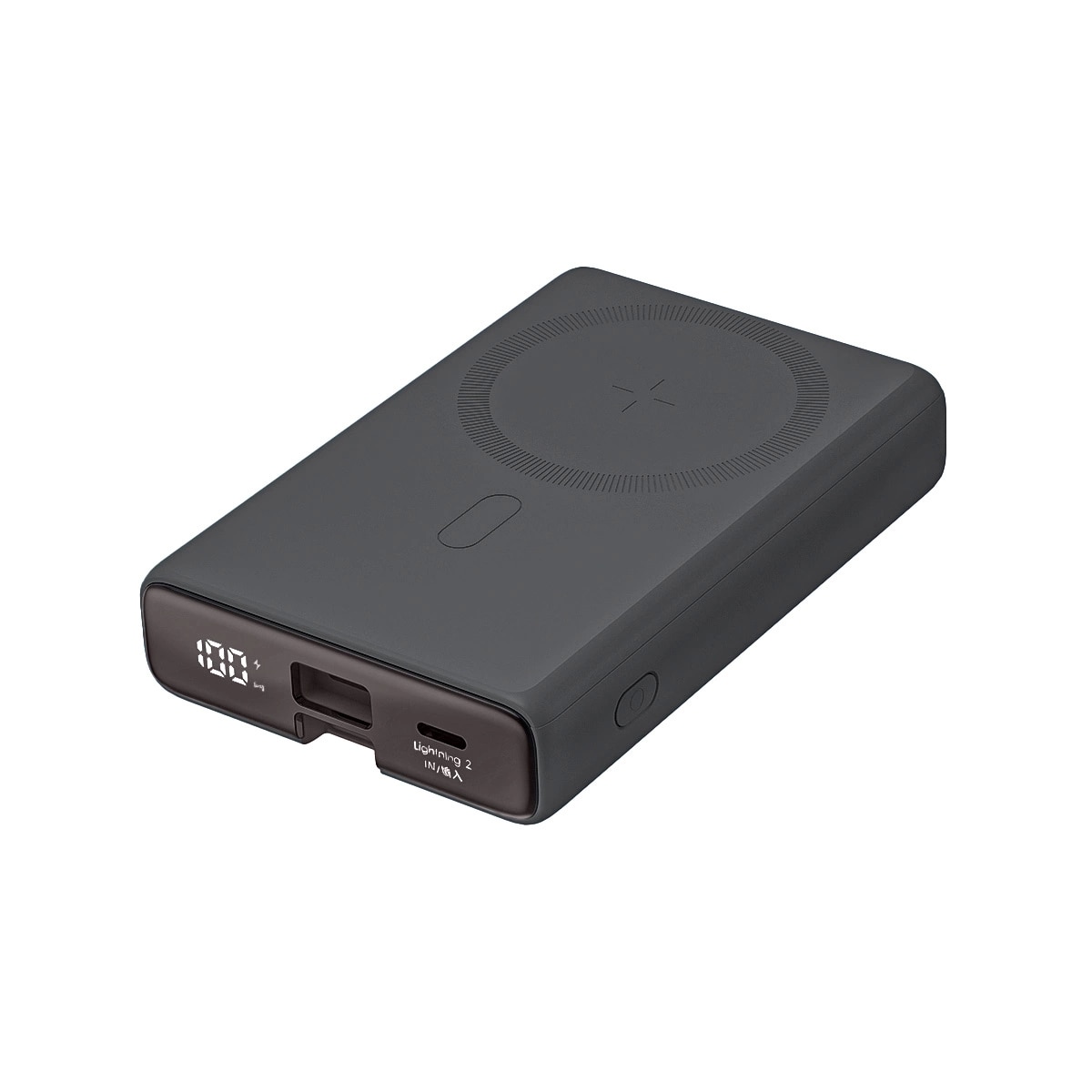 Powerbank MagSafe 10000 mAh USB-C + Lightning sort