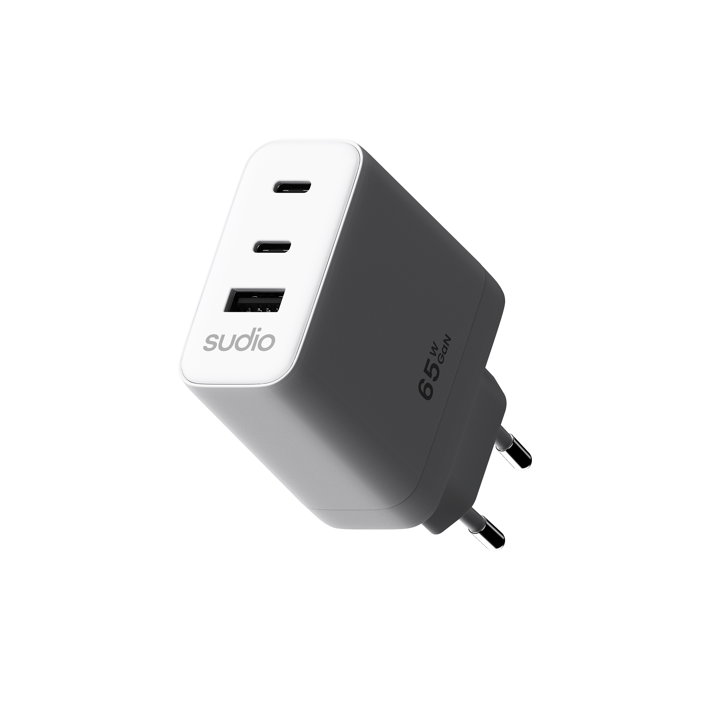 P3 Vægoplader 65W 2 x USB-C + USB-A Hvid