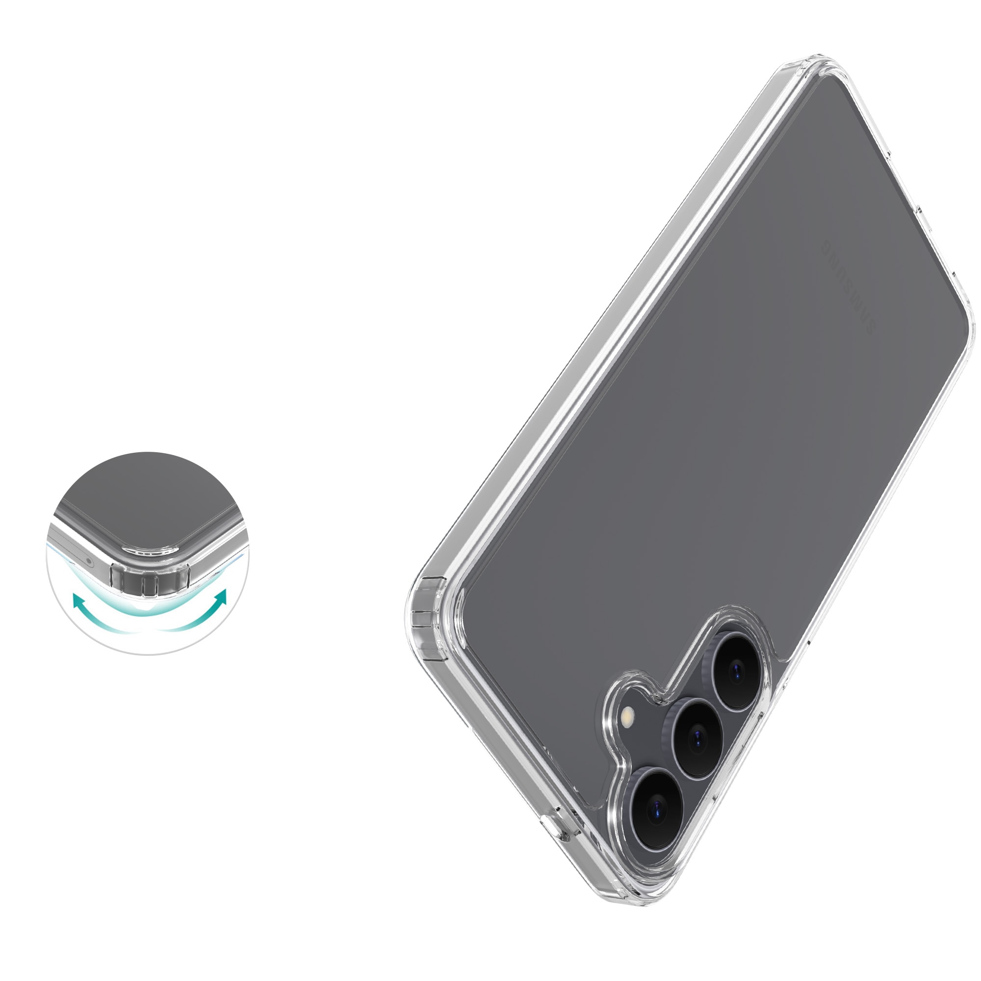 Hybridcover Samsung Galaxy S25 FE Gennemsigtig