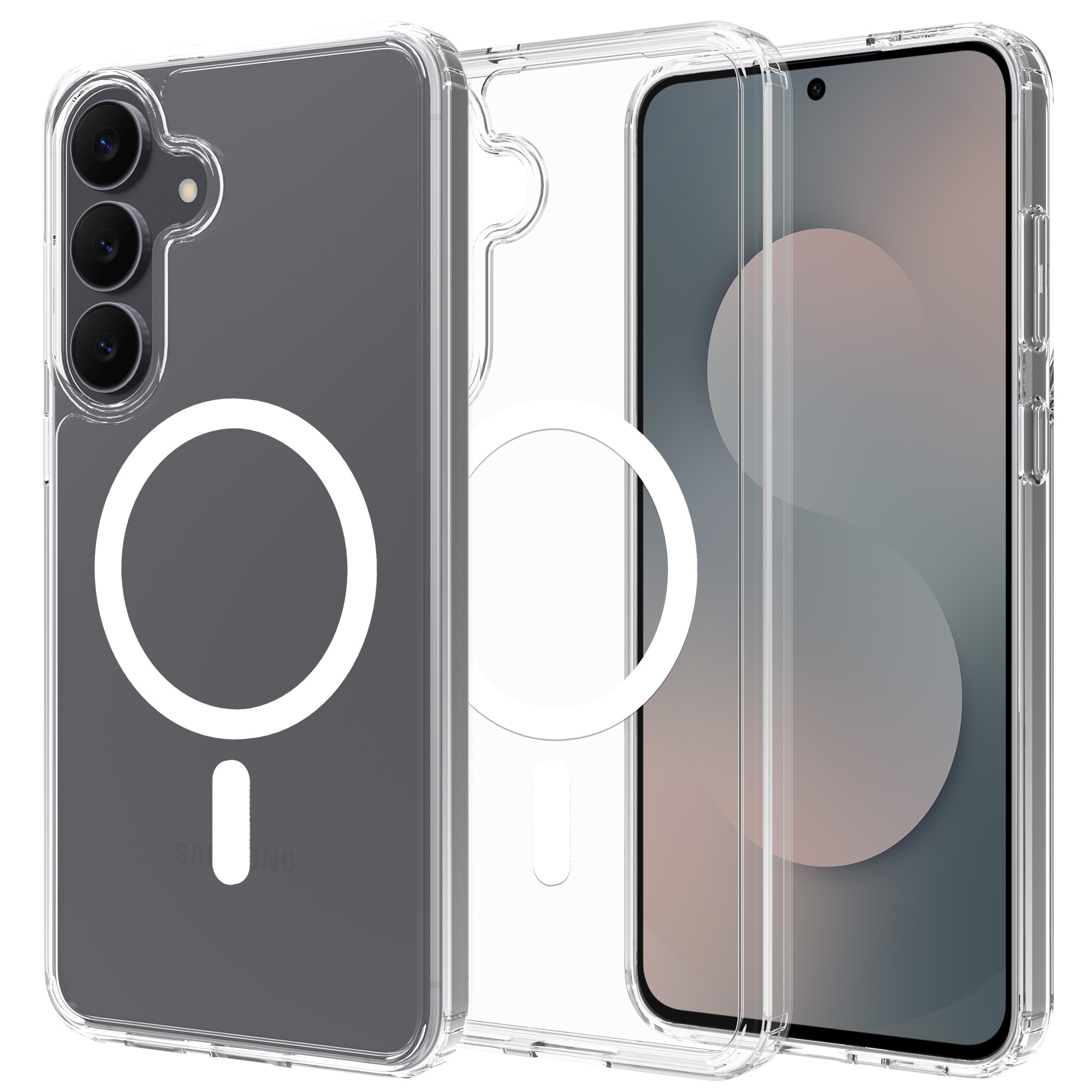 Hybridcover MagSafe Samsung Galaxy S25 FE Gennemsigtig