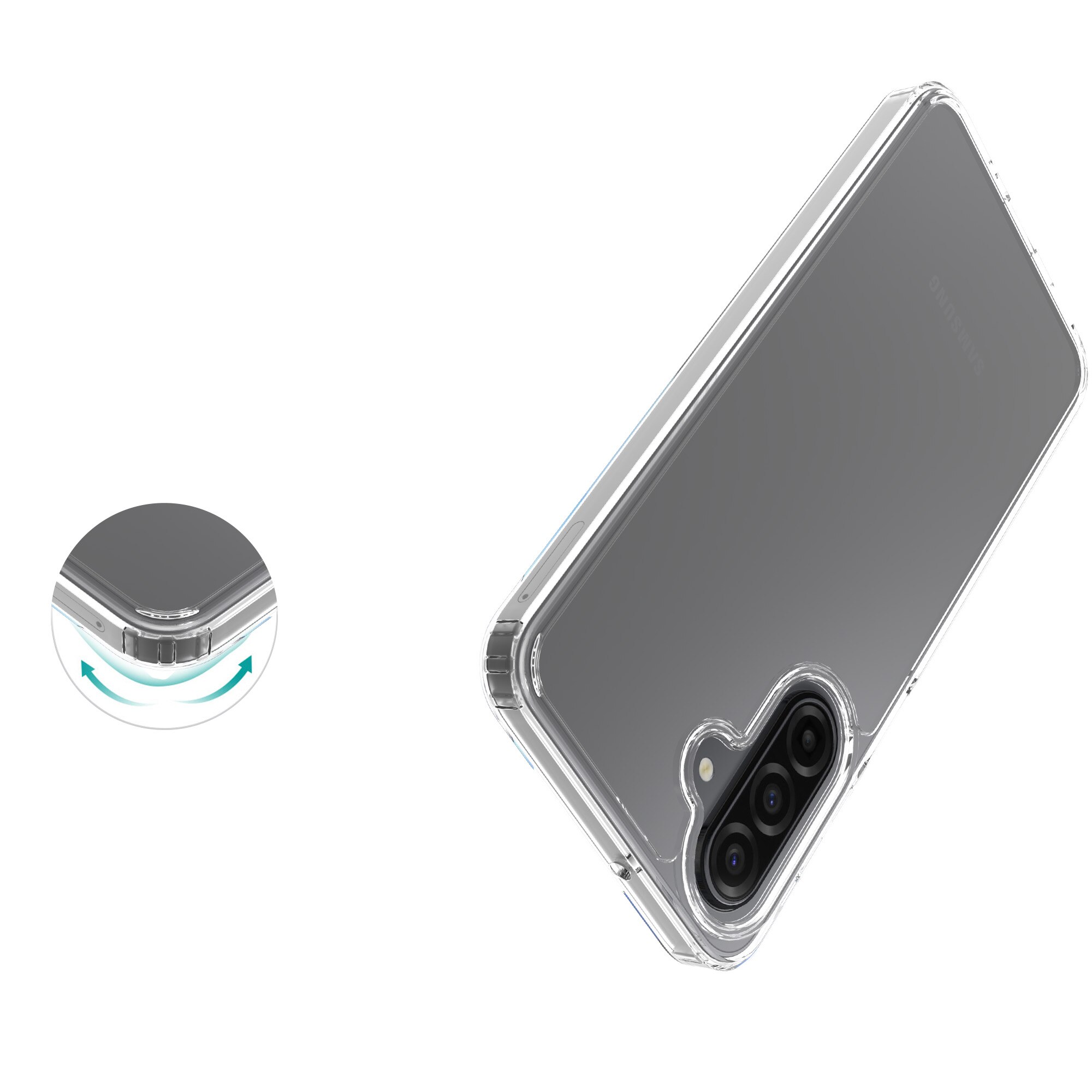 Hybridcover Samsung Galaxy A17 Gennemsigtig