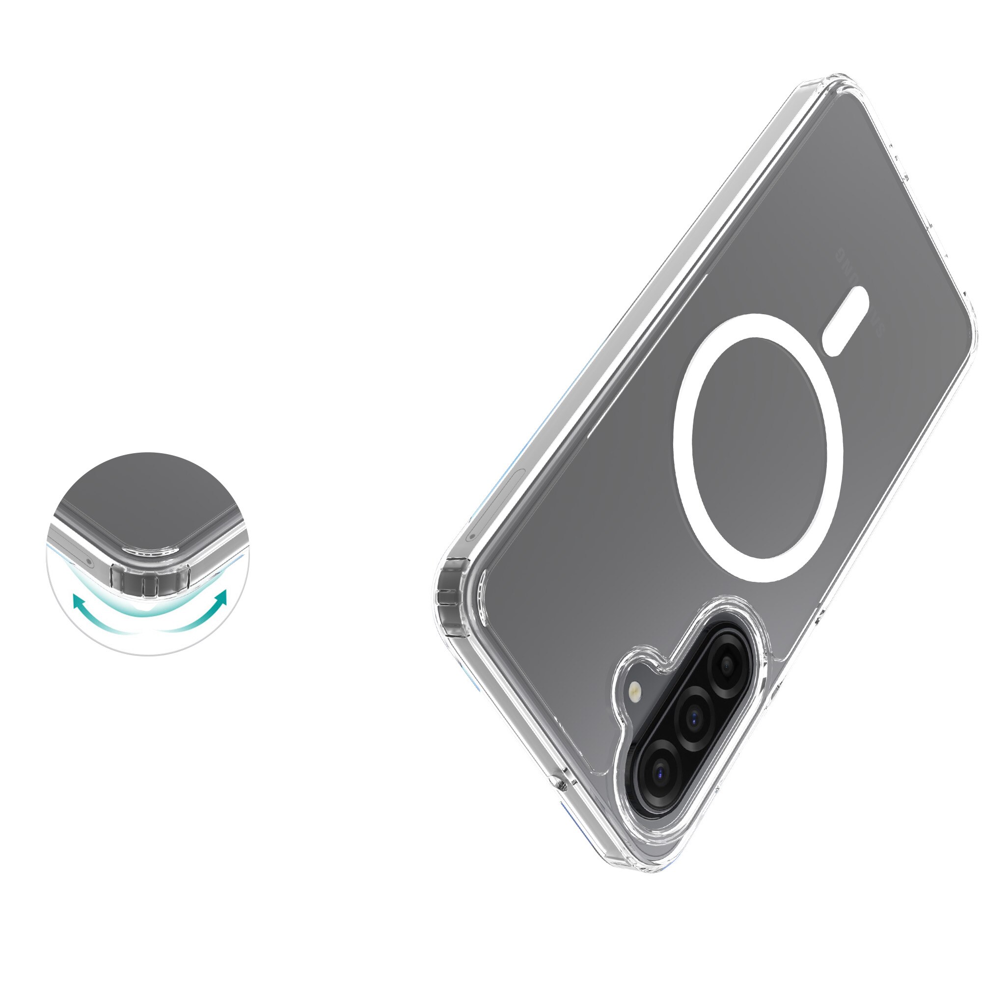 Hybridcover MagSafe Samsung Galaxy A17 Gennemsigtig