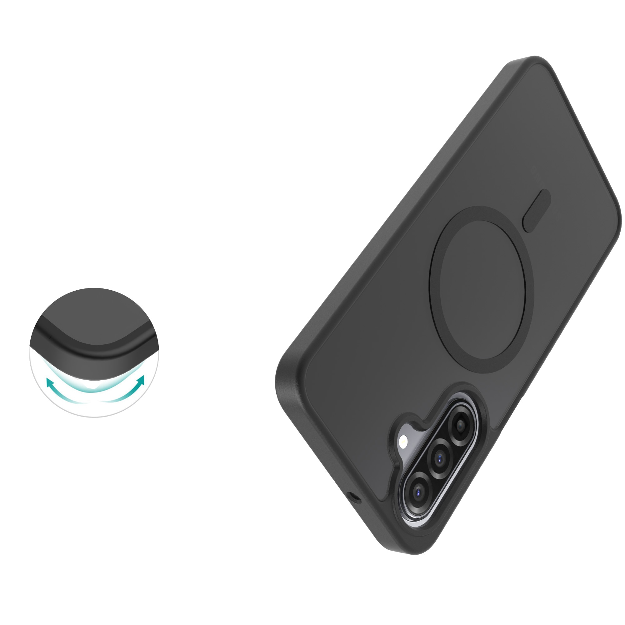 Magnetic Hybrid Cover Samsung Galaxy A17 Frosted Black