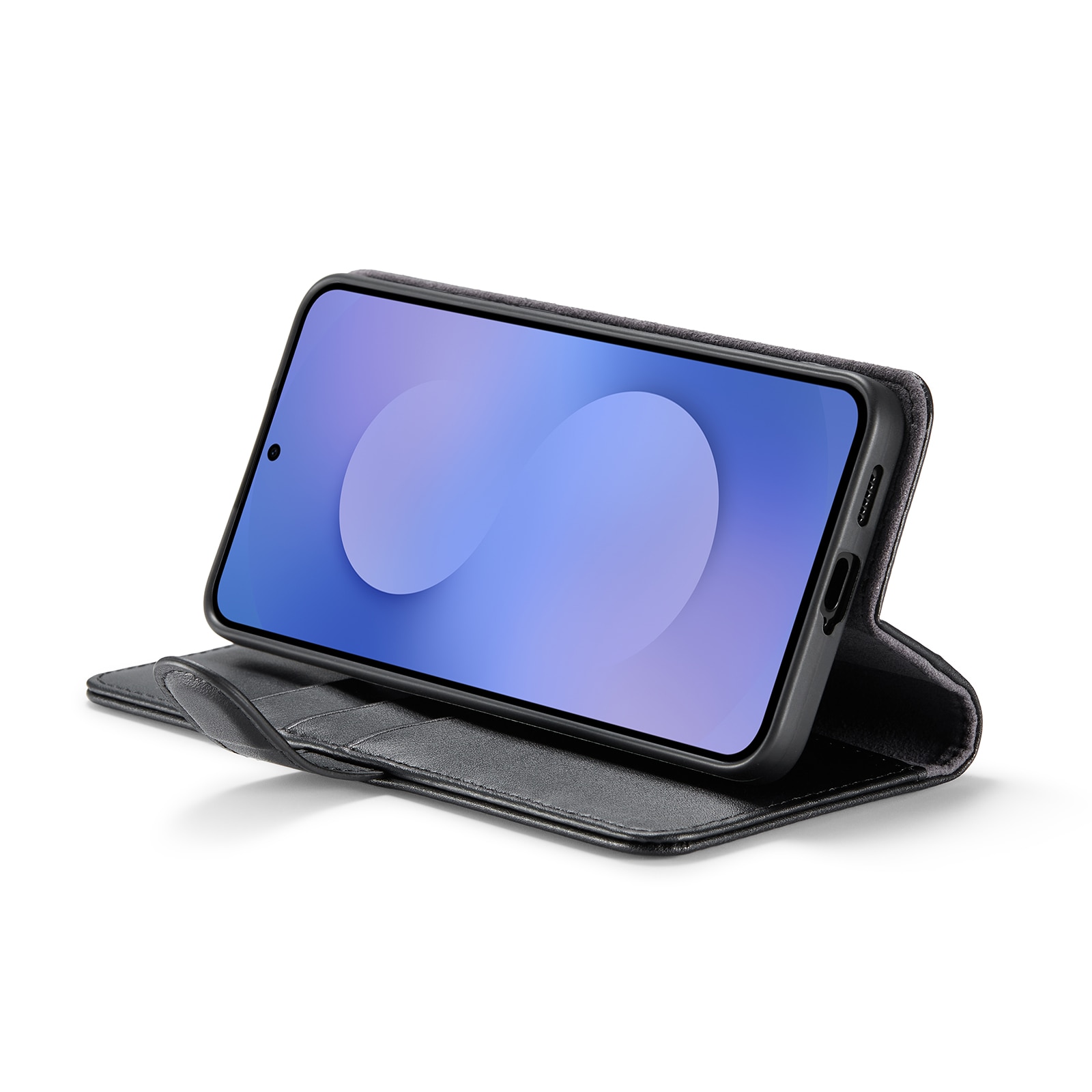 Ægte Læderetui Samsung Galaxy S25 FE Sort