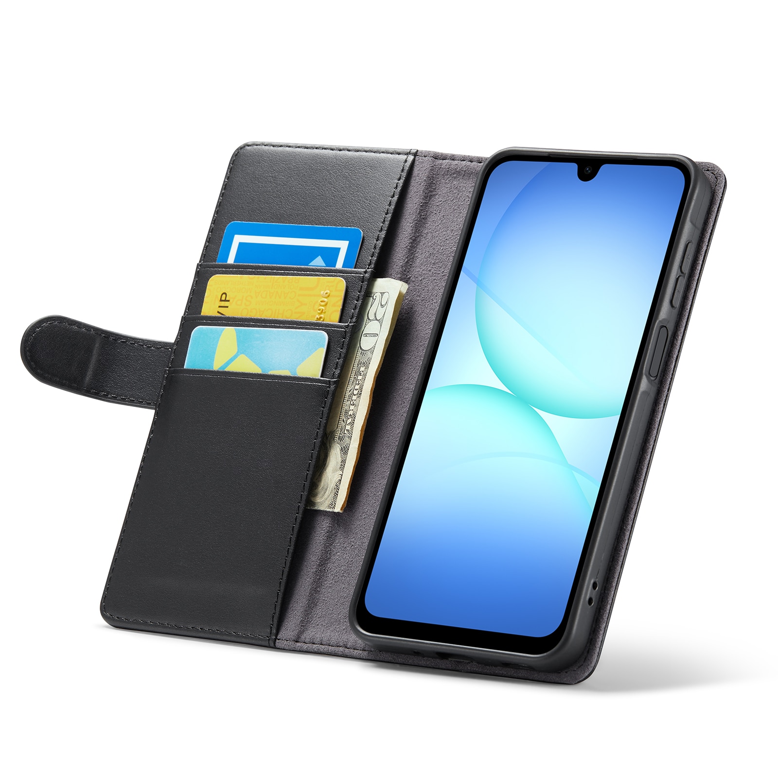 Ægte Læderetui Samsung Galaxy A17 Sort