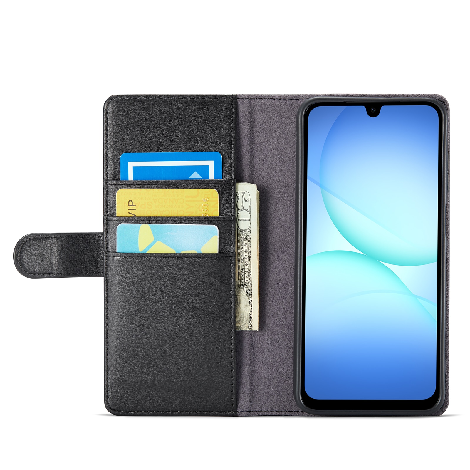 Ægte Læderetui Samsung Galaxy A17 Sort