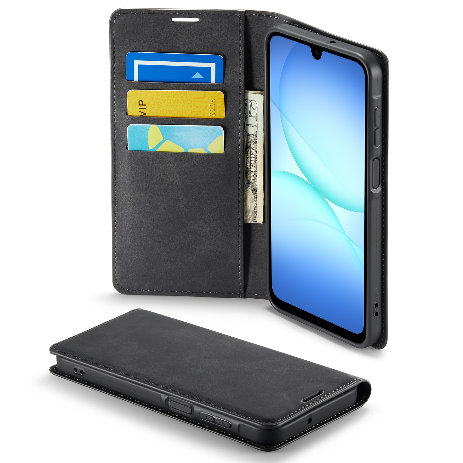 Samsung Galaxy A17 Slim Mobiltaske Sort