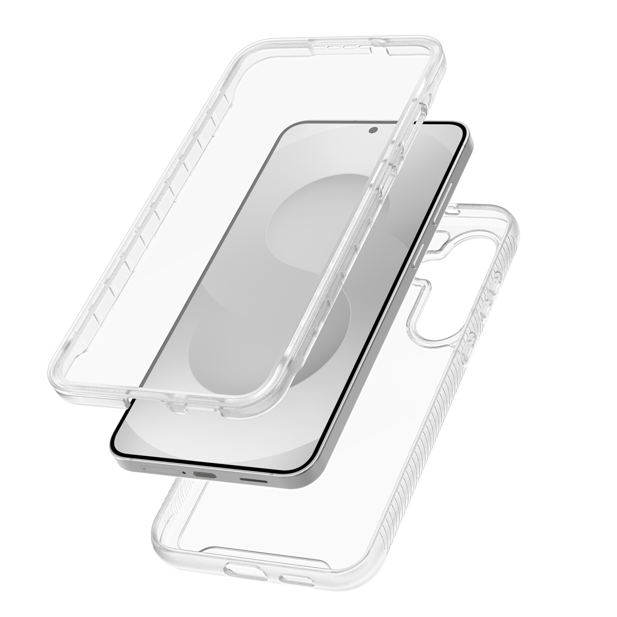 Full Protection Case Samsung Galaxy S25 FE Gennemsigtig