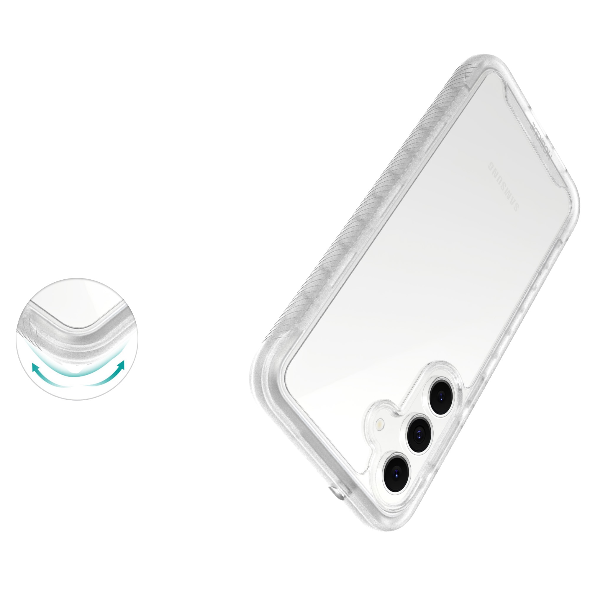 Full Protection Case Samsung Galaxy S25 FE Gennemsigtig
