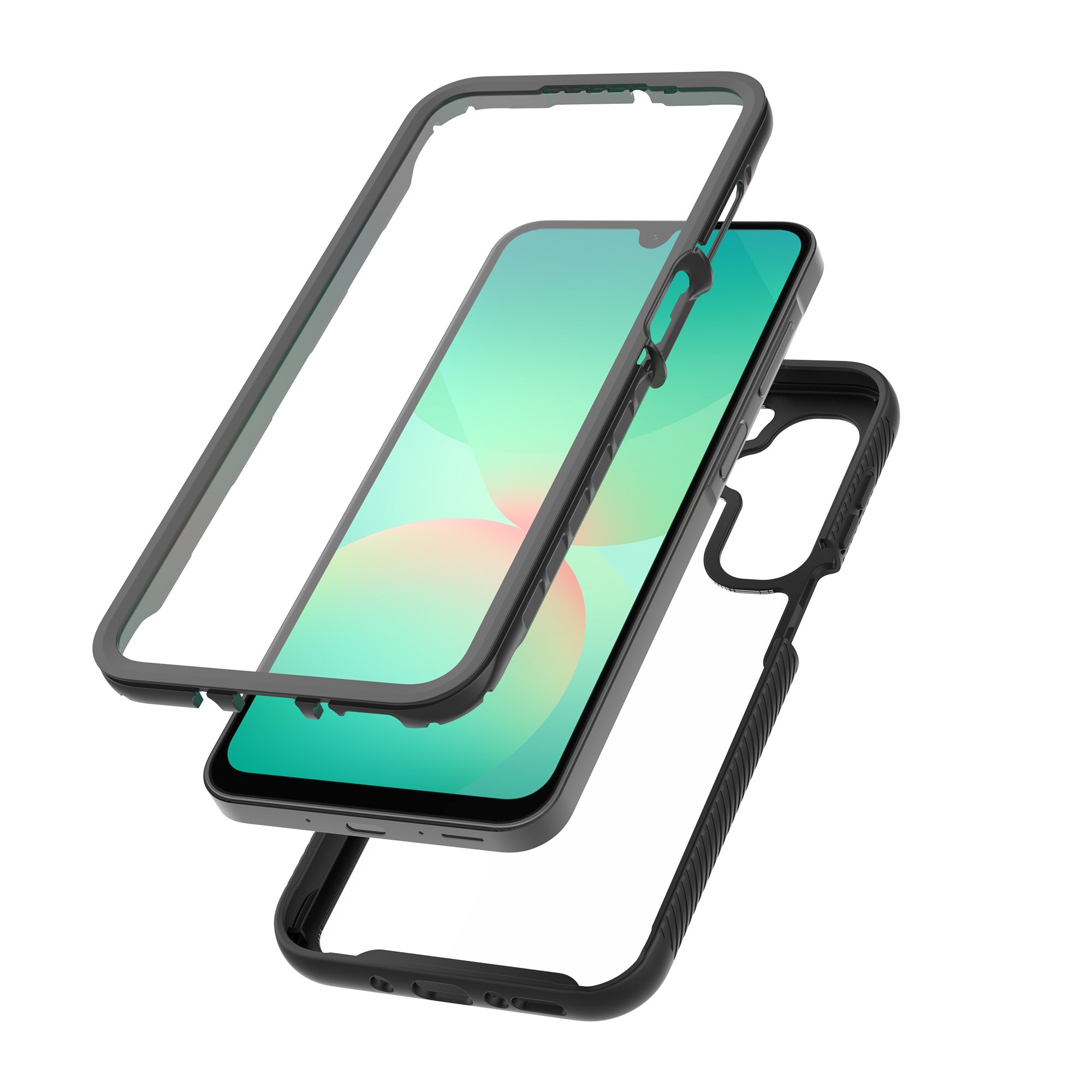 Full Protection Case Samsung Galaxy A17 Sort/gennemsigtig