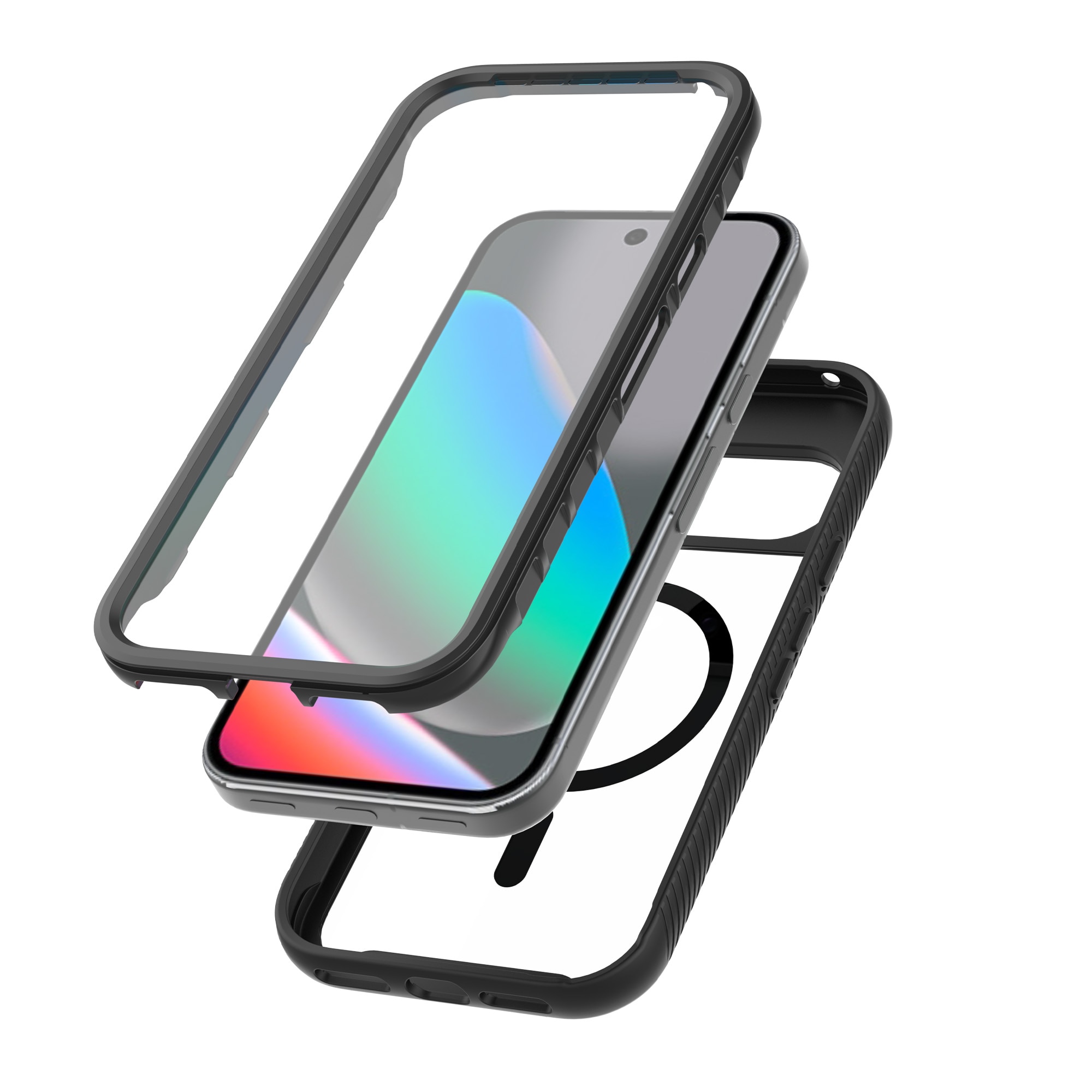 Full Protection Magnetic Case Google Pixel 10 Sort/gennemsigtig