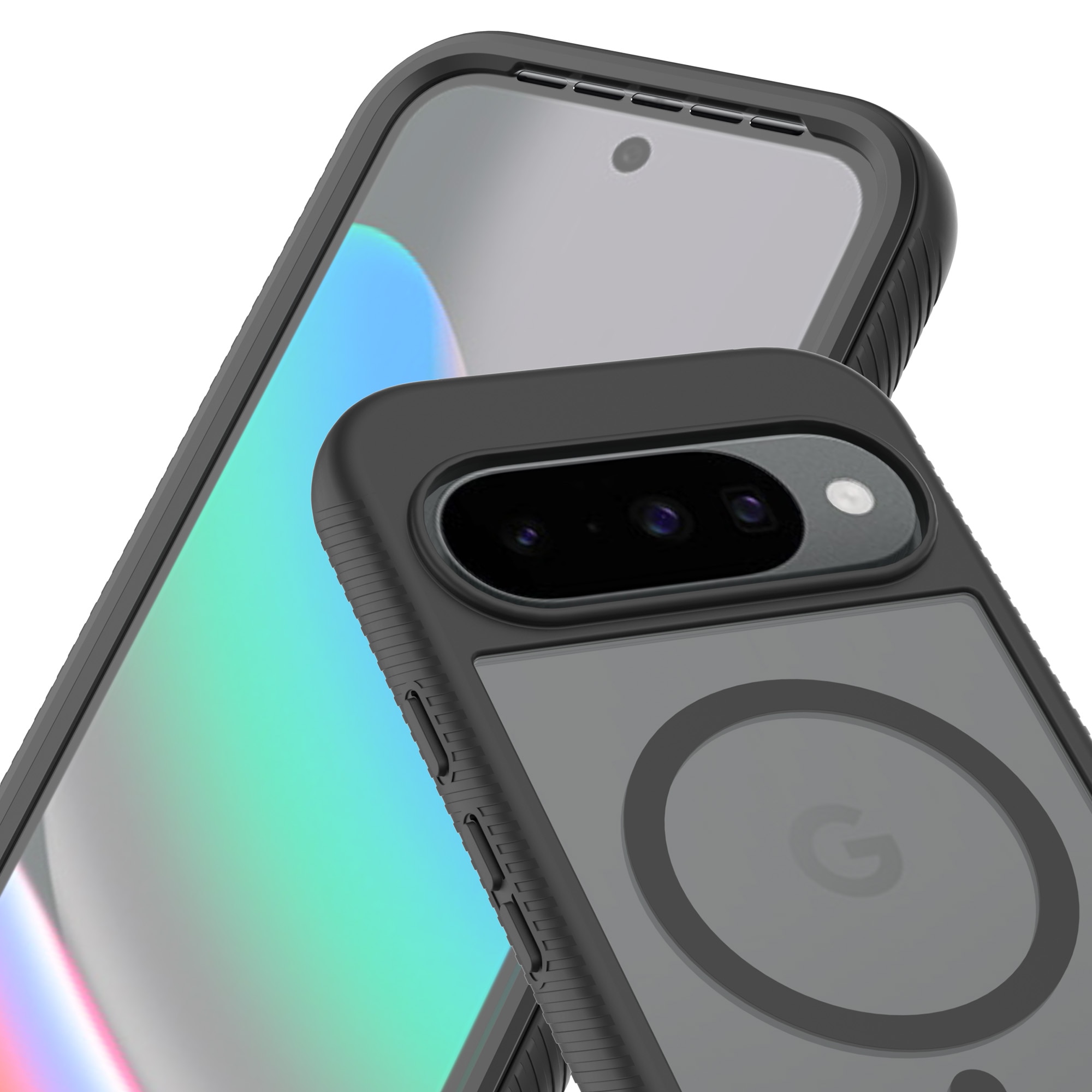 Full Protection Magnetic Case Google Pixel 10 Sort/gennemsigtig