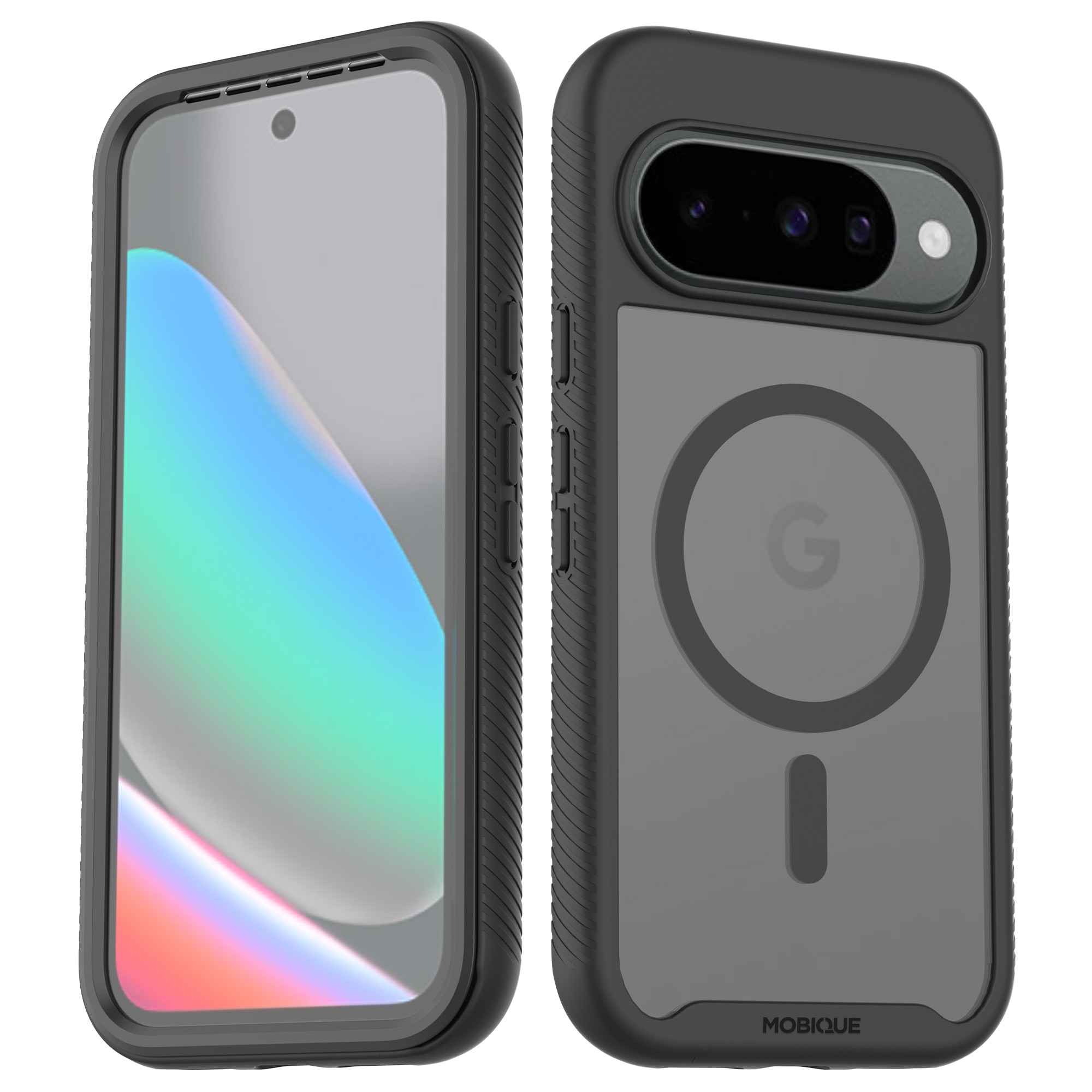 Full Protection Magnetic Case Google Pixel 10 Sort/gennemsigtig