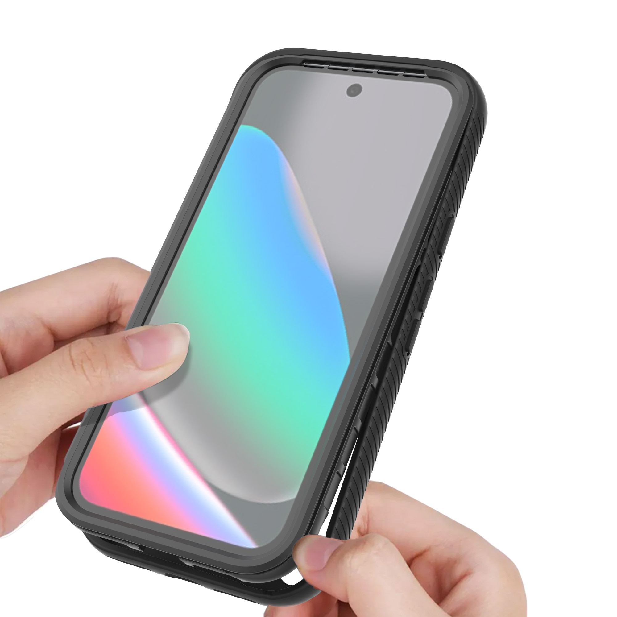 Full Protection Magnetic Case Google Pixel 10 Sort/gennemsigtig