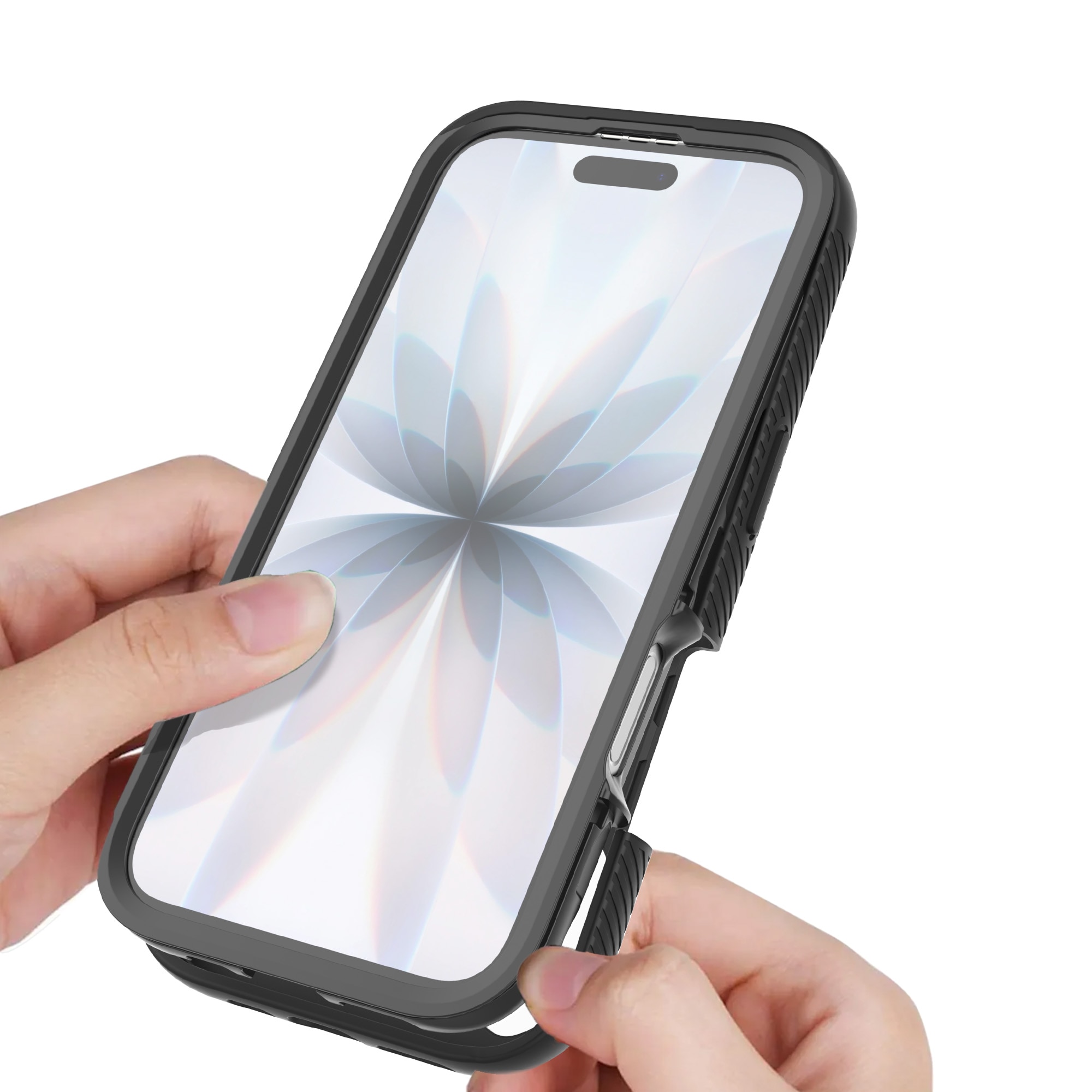 Full Protection Magnetic Case iPhone 17 Sort/gennemsigtig