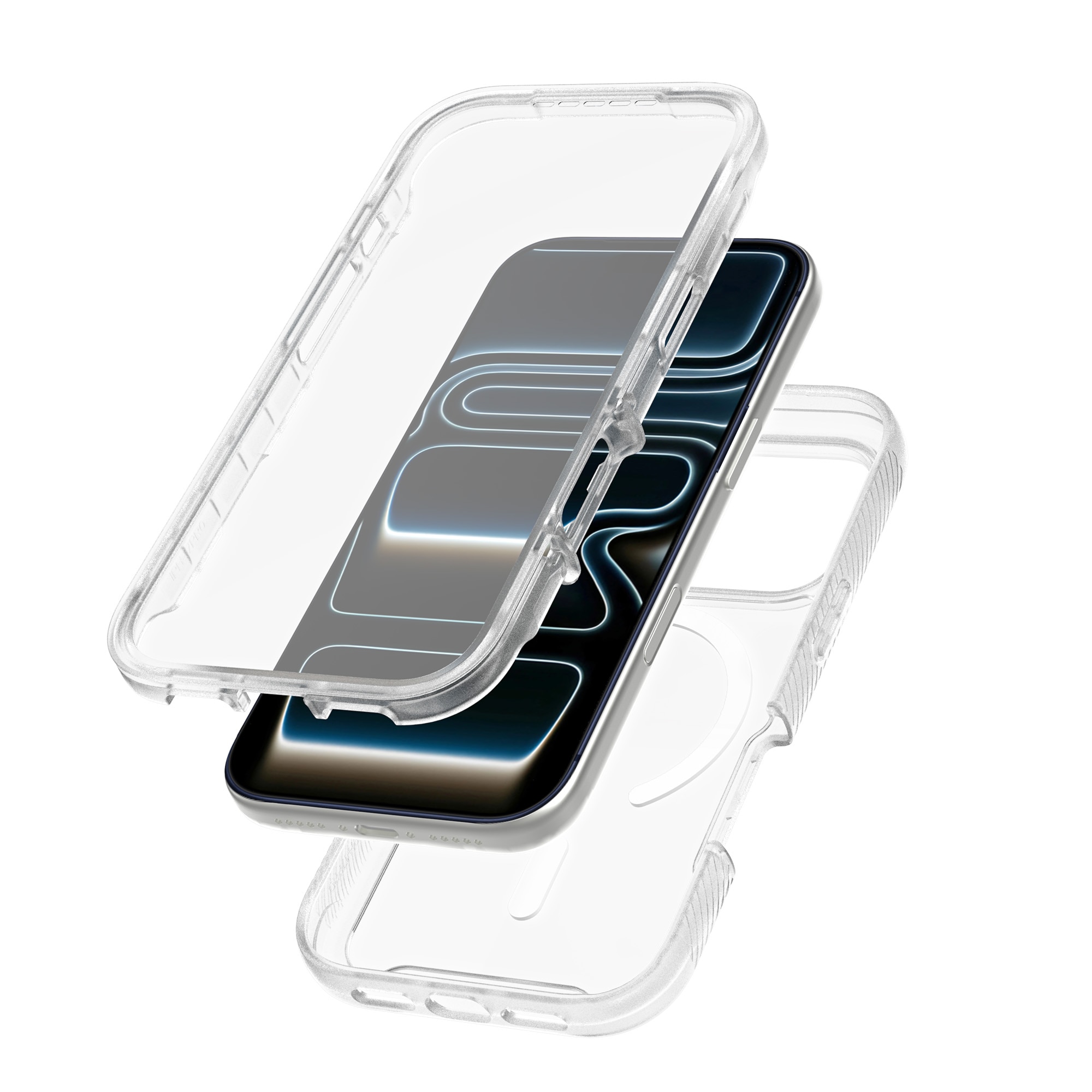 Full Protection Magnetic Case iPhone 17 Pro Gennemsigtig