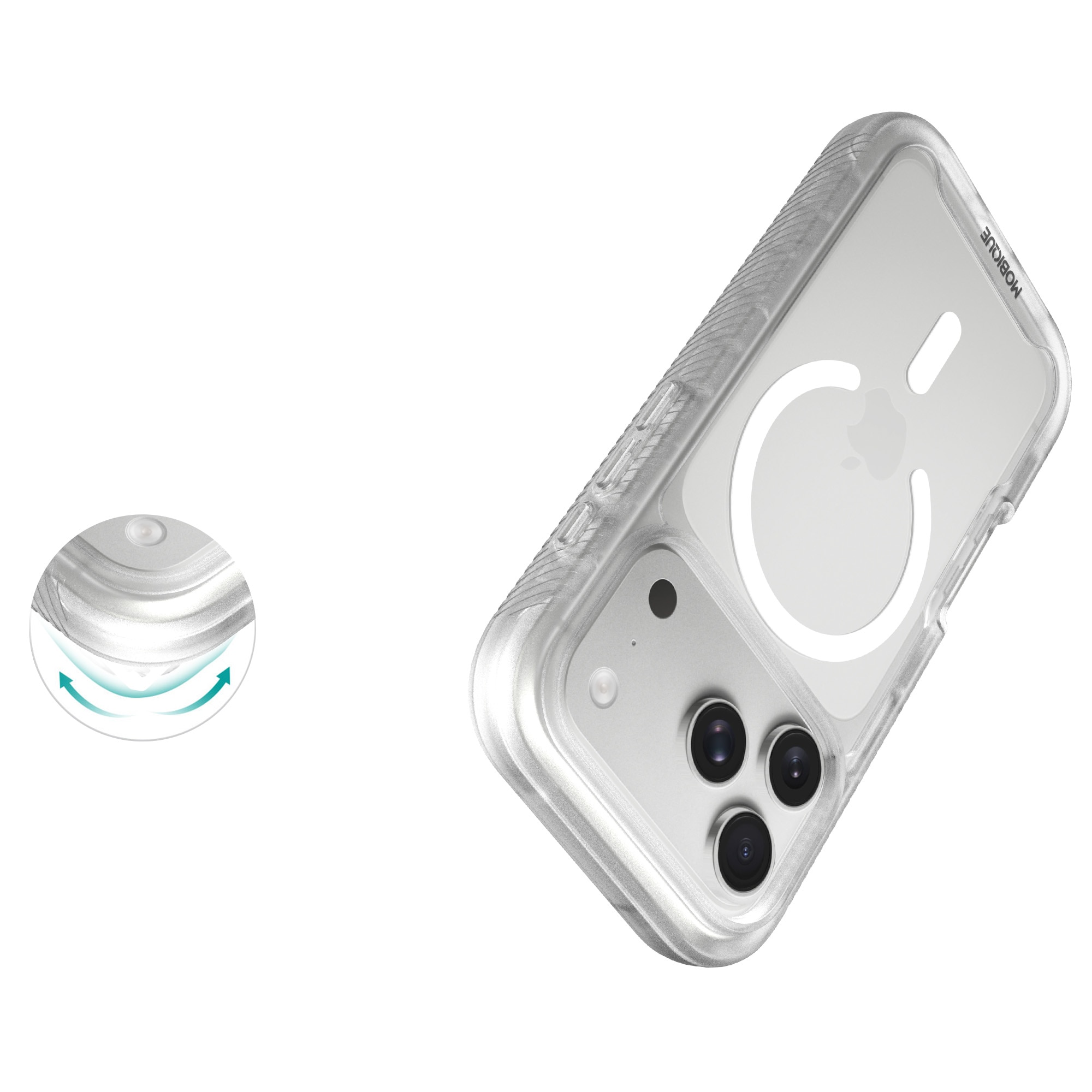 Full Protection Magnetic Case iPhone 17 Pro Gennemsigtig
