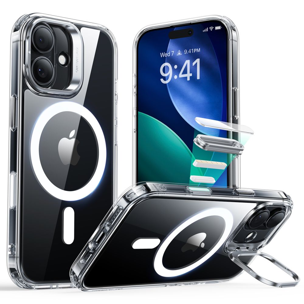 Classic Kickstand HaloLock MagSafe iPhone 17 Gennemsigtig