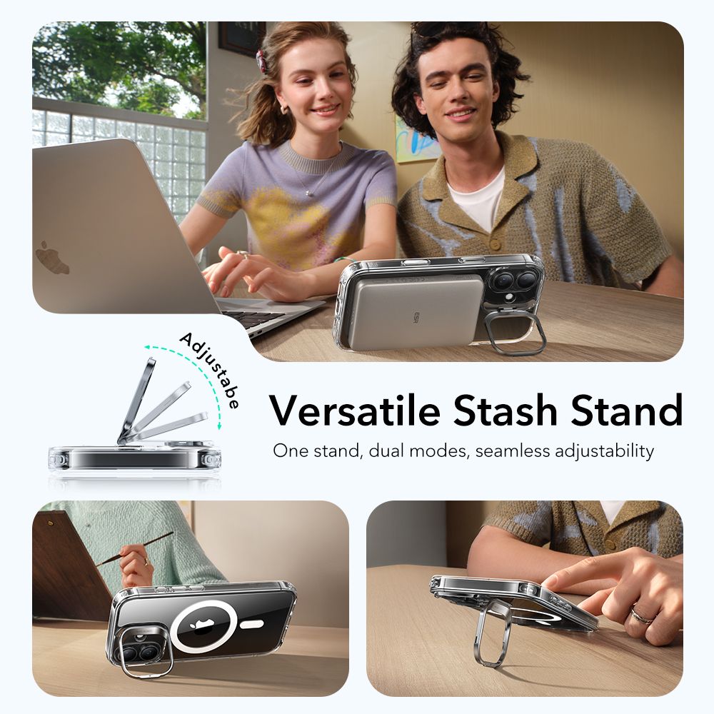 Classic Kickstand HaloLock MagSafe iPhone 17 Gennemsigtig