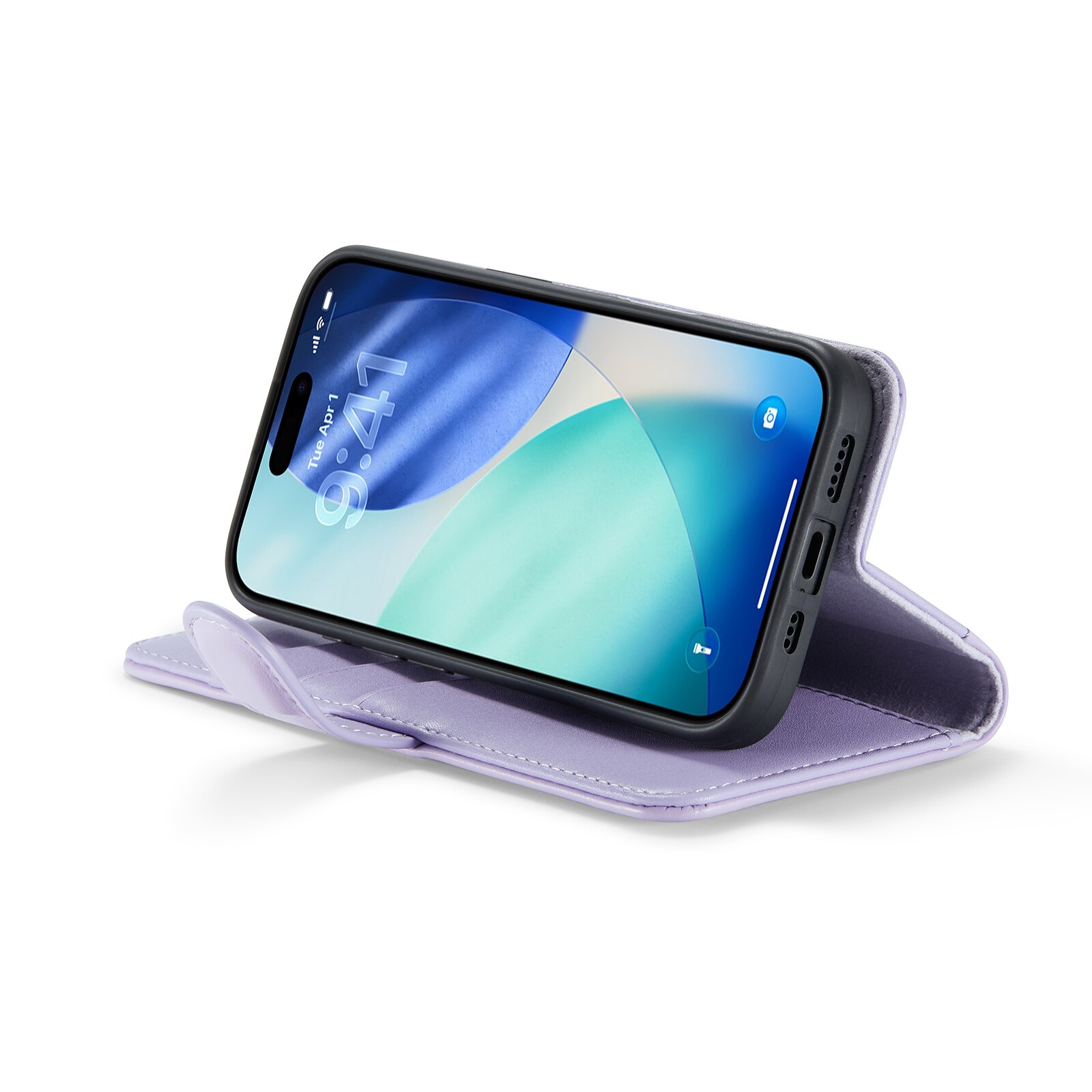 Ægte Læderetui iPhone 17 Lilla