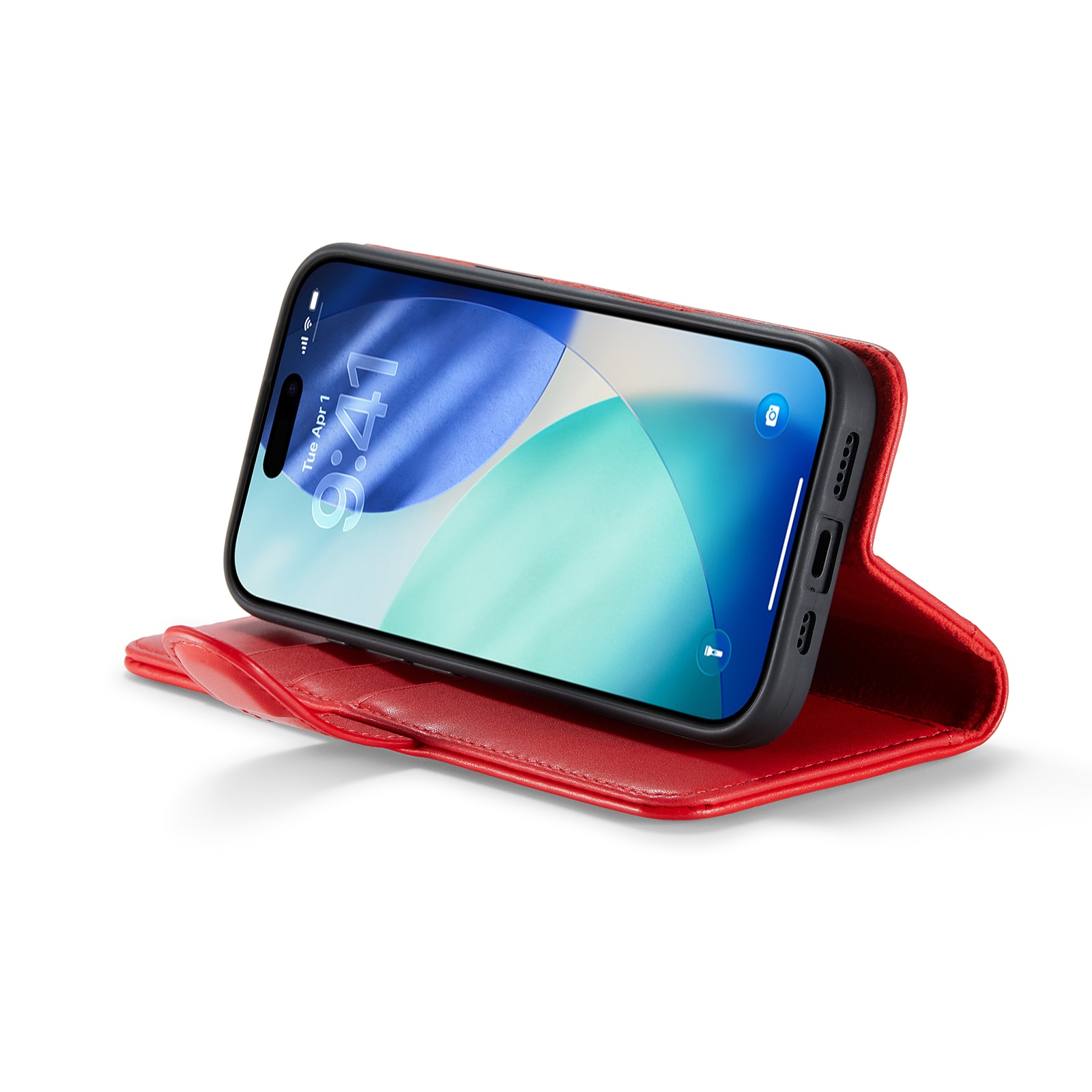 Ægte Læderetui iPhone 17 Rød