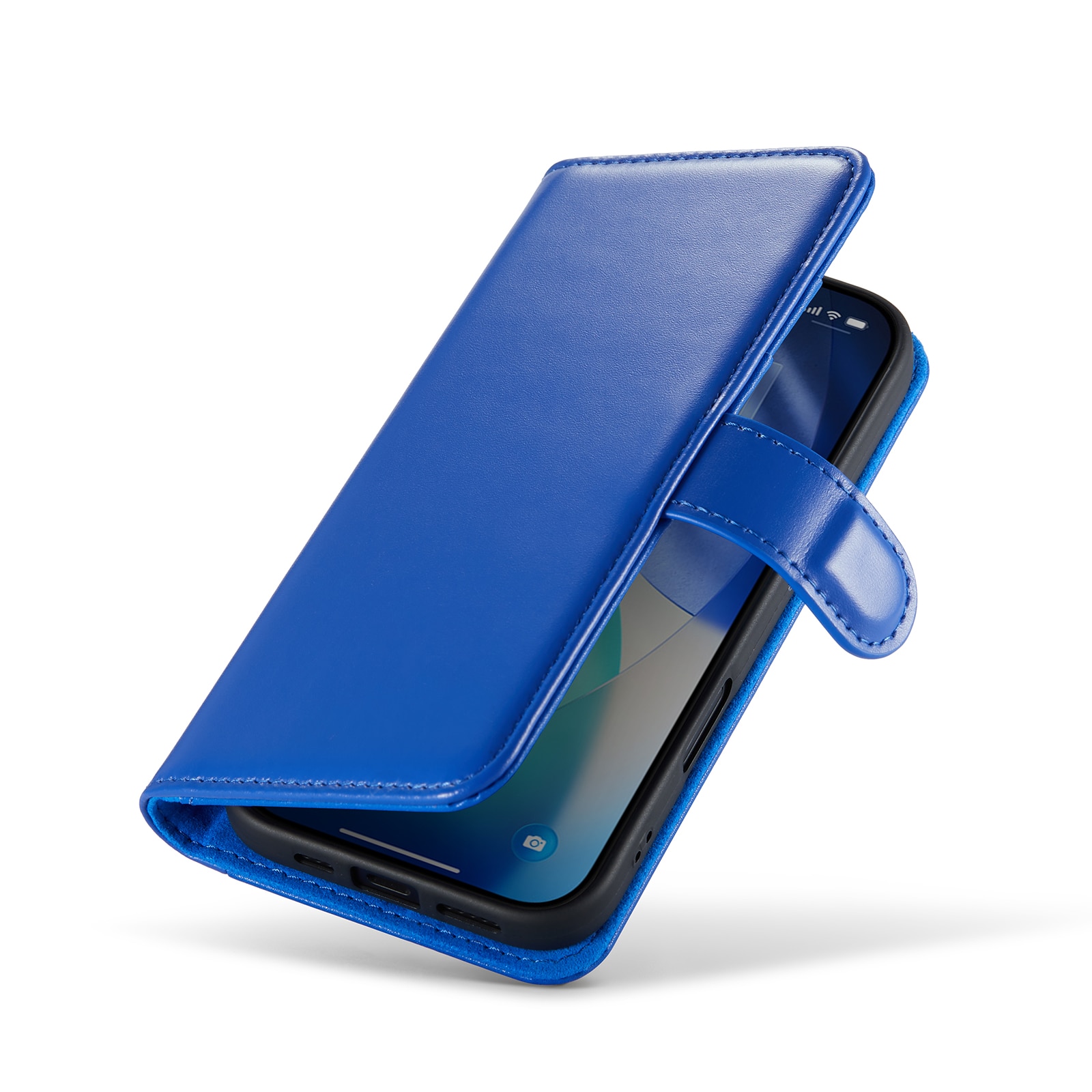 Ægte Læderetui iPhone 17 Blå
