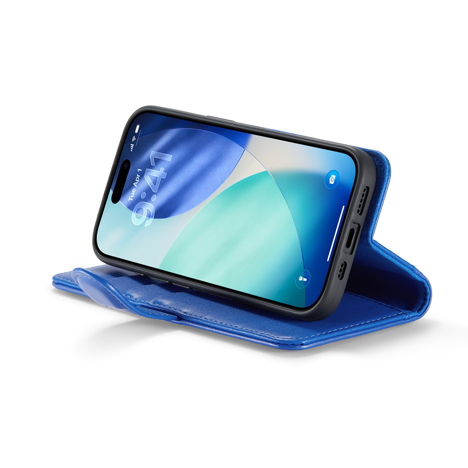 Ægte Læderetui iPhone 17 Blå