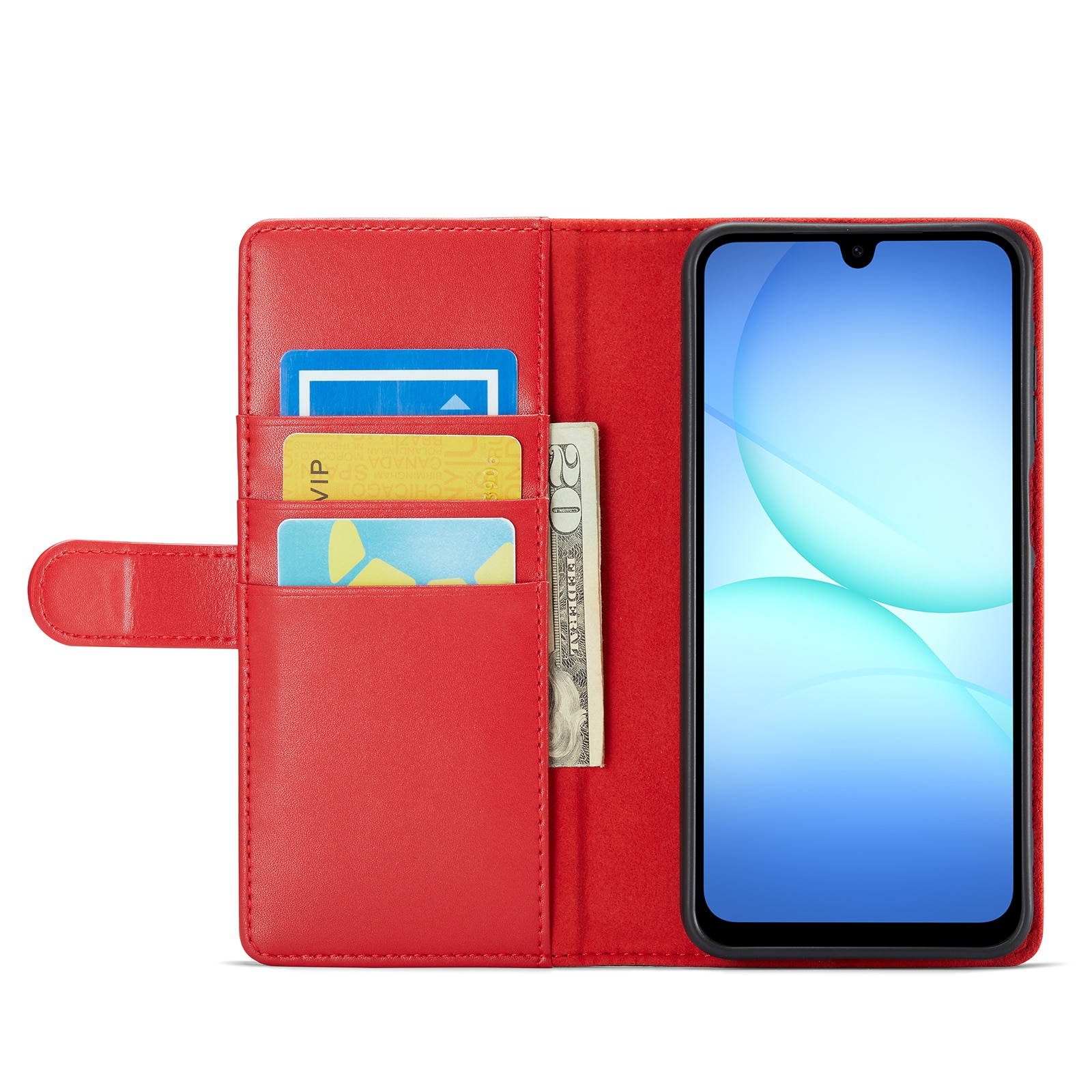 Ægte Læderetui Samsung Galaxy A17 Rød