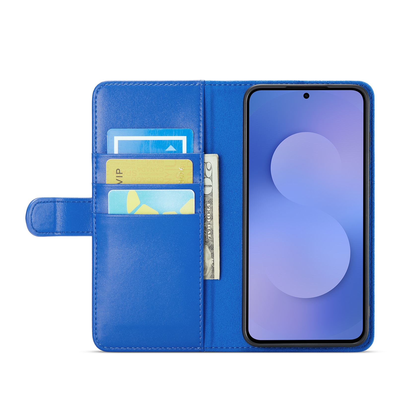 Ægte Læderetui Samsung Galaxy S25 FE Blå