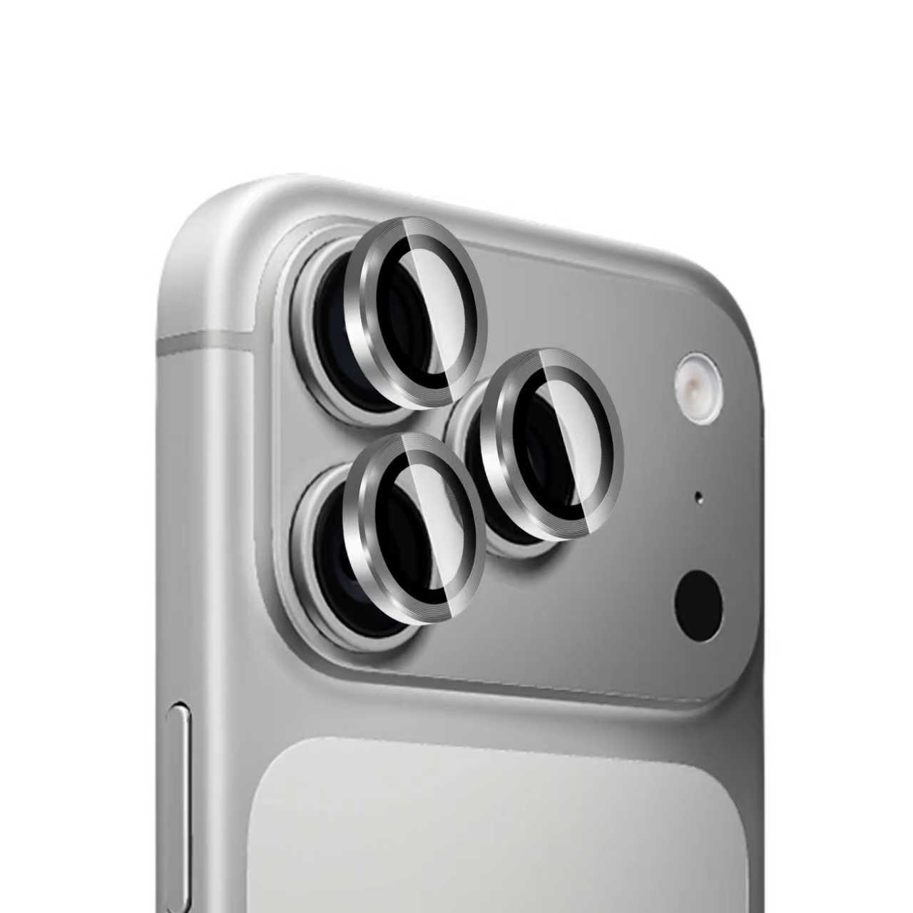 iPhone 17 Pro Linsebeskytter Metal, Sølv
