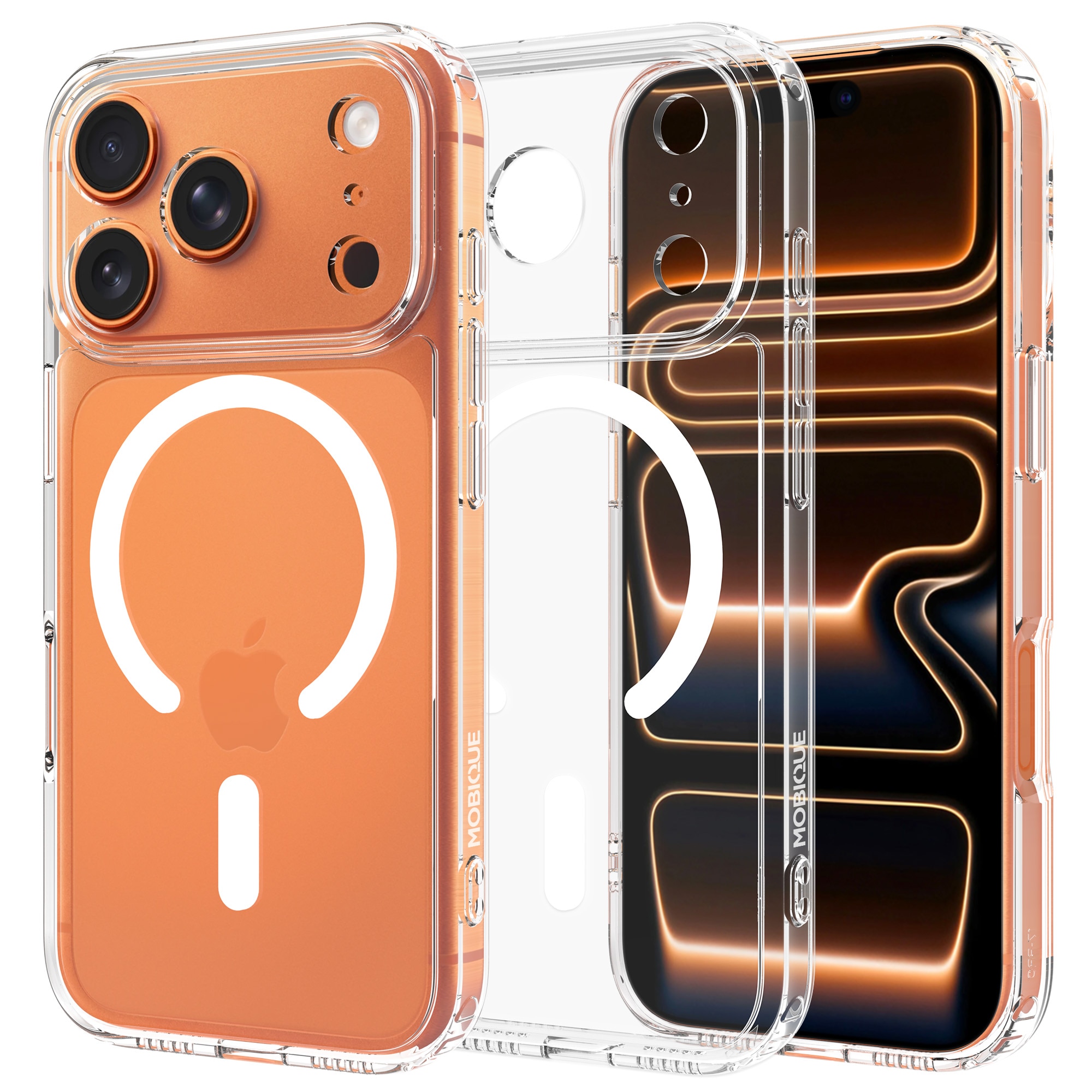 Hybridcover MagSafe iPhone 17 Pro Max Gennemsigtig