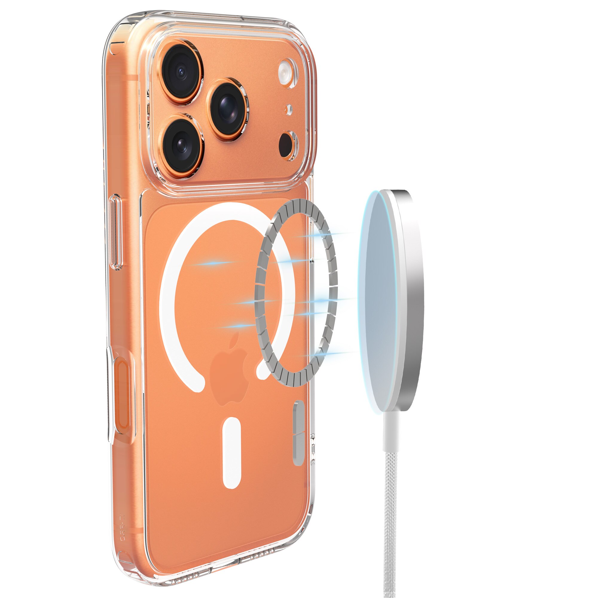 Hybridcover MagSafe iPhone 17 Pro Max Gennemsigtig