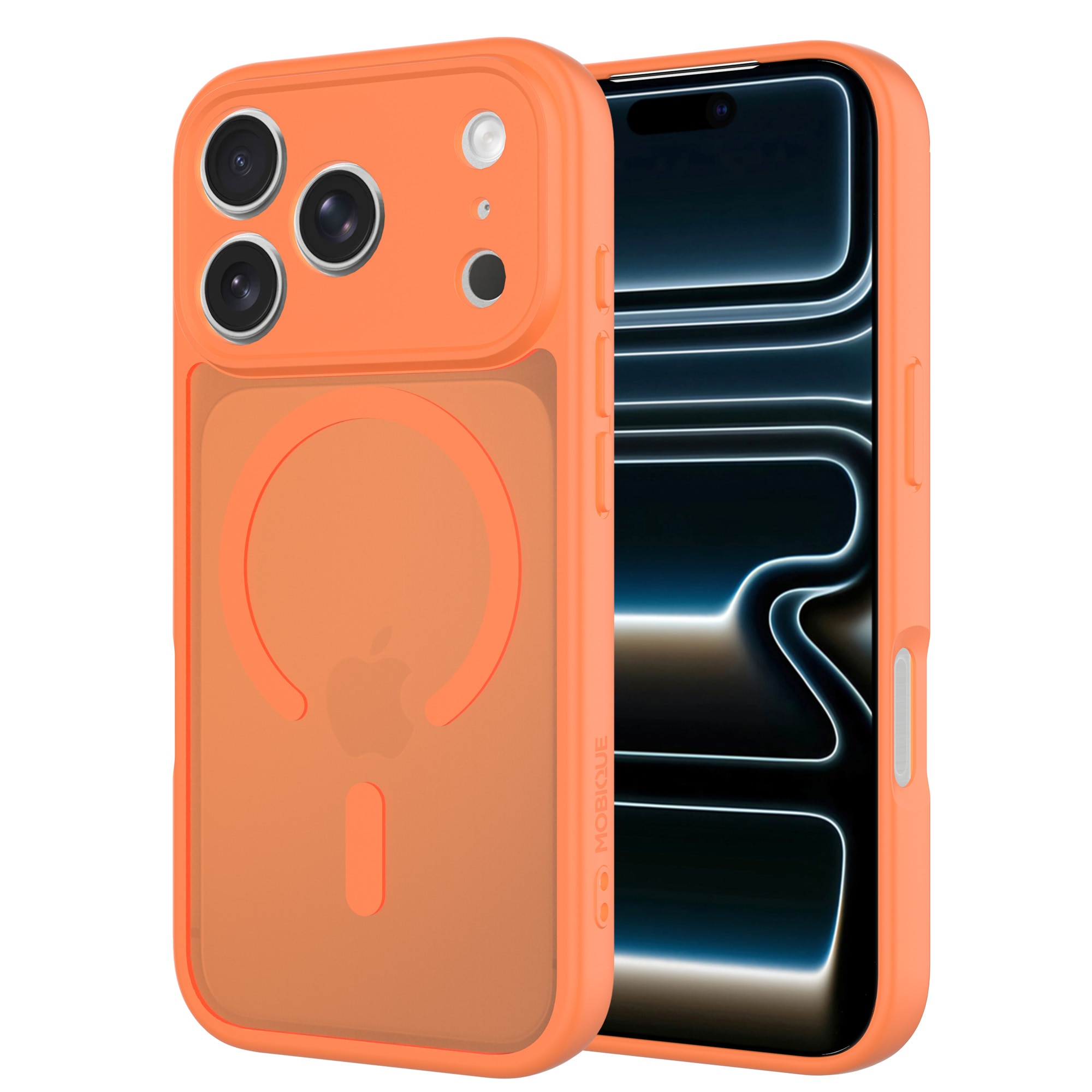 Magnetic Hybrid Cover iPhone 17 Pro Max Frosted Orange