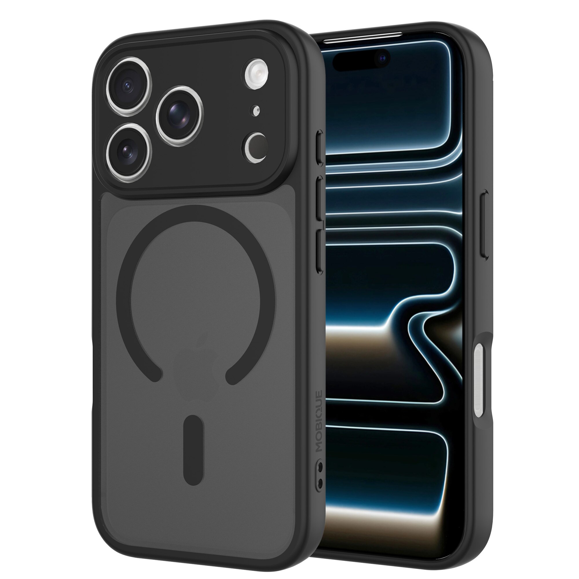 Magnetic Hybrid Cover iPhone 17 Pro Max Frosted Black