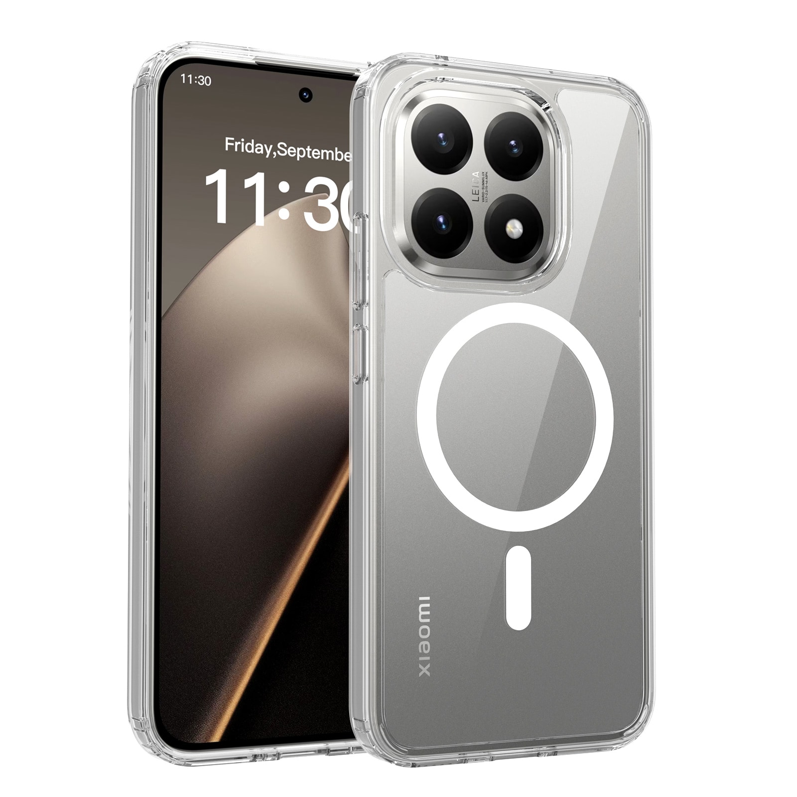 Hybridcover MagSafe Xiaomi 15T Gennemsigtig