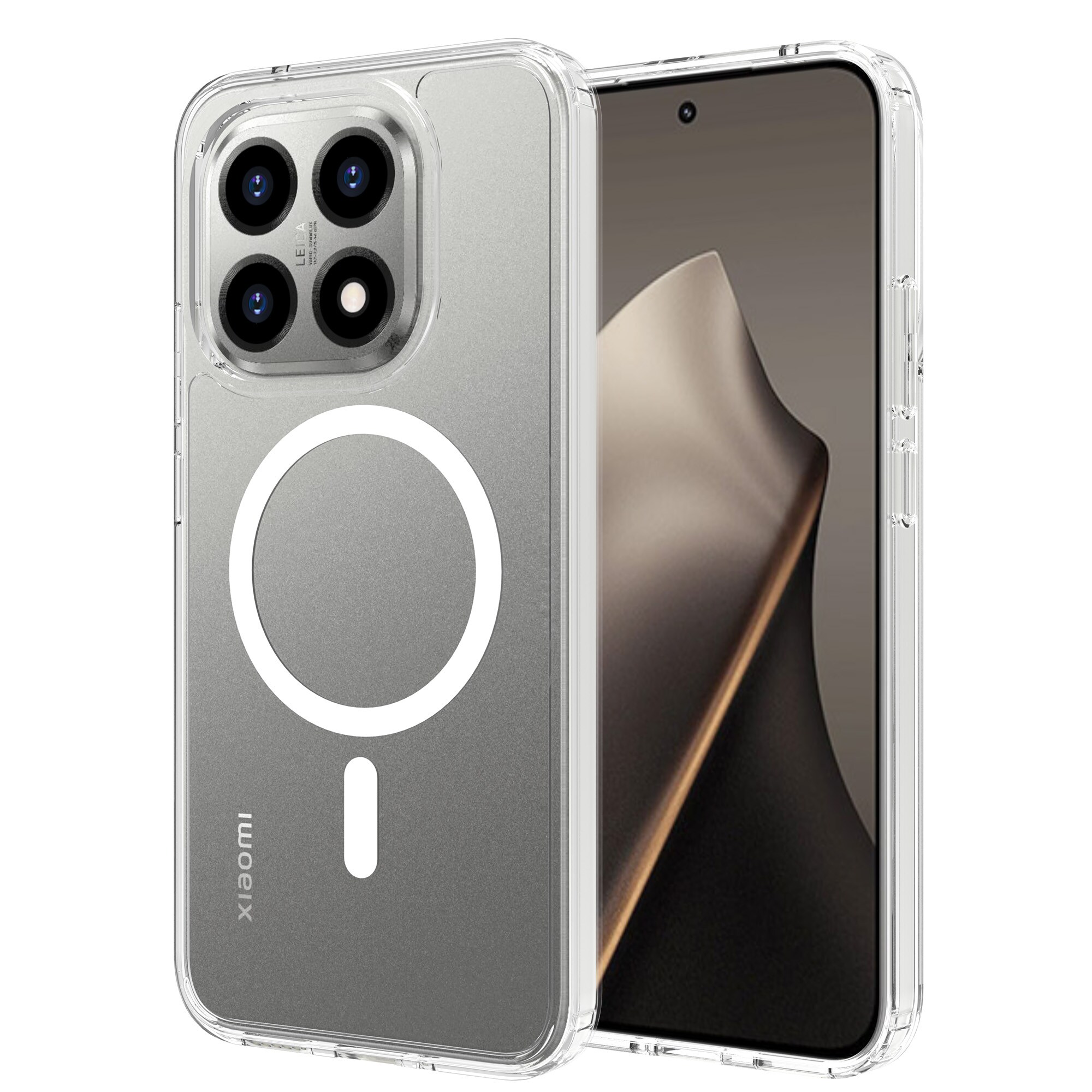 Hybridcover MagSafe Xiaomi 15T Gennemsigtig