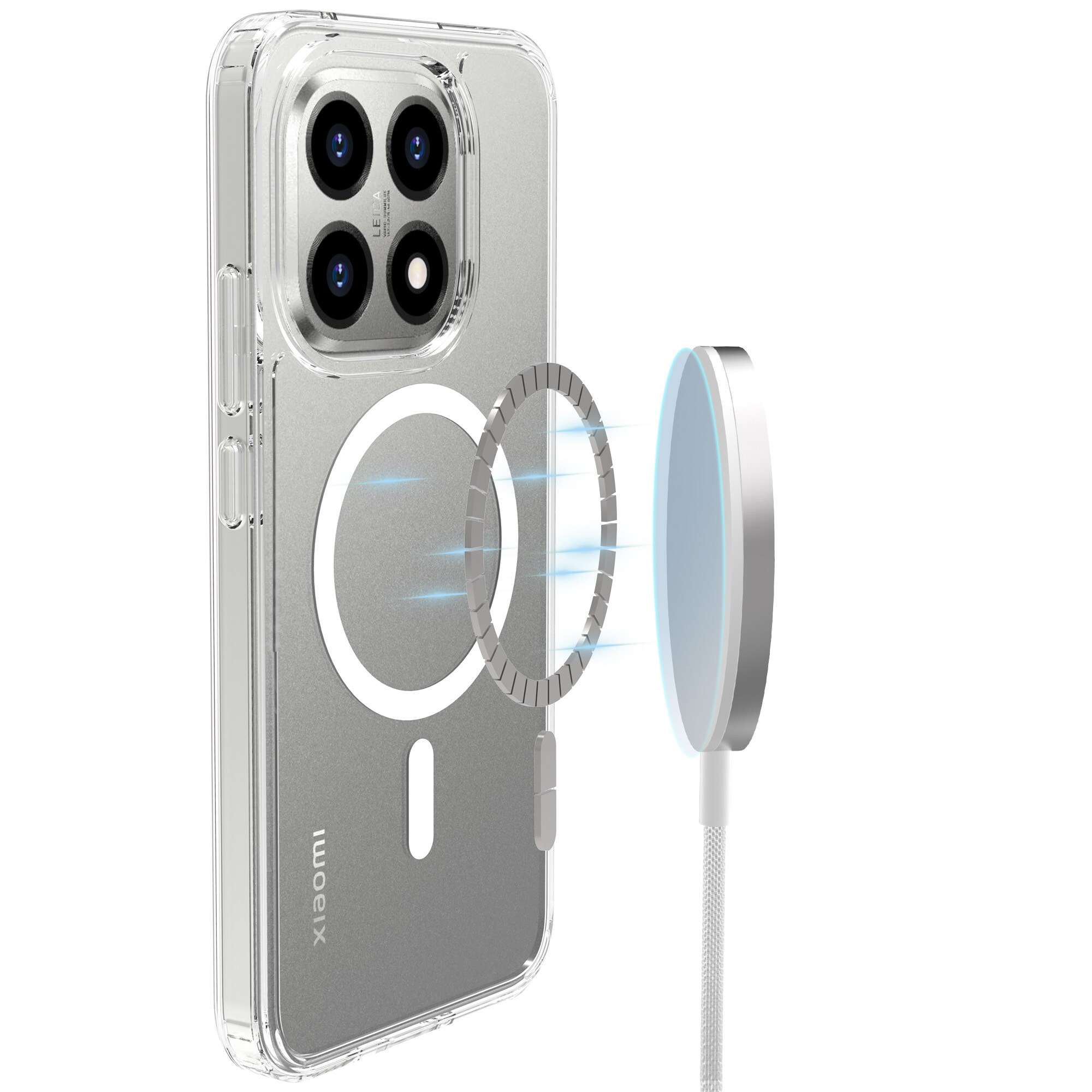 Hybridcover MagSafe Xiaomi 15T Gennemsigtig