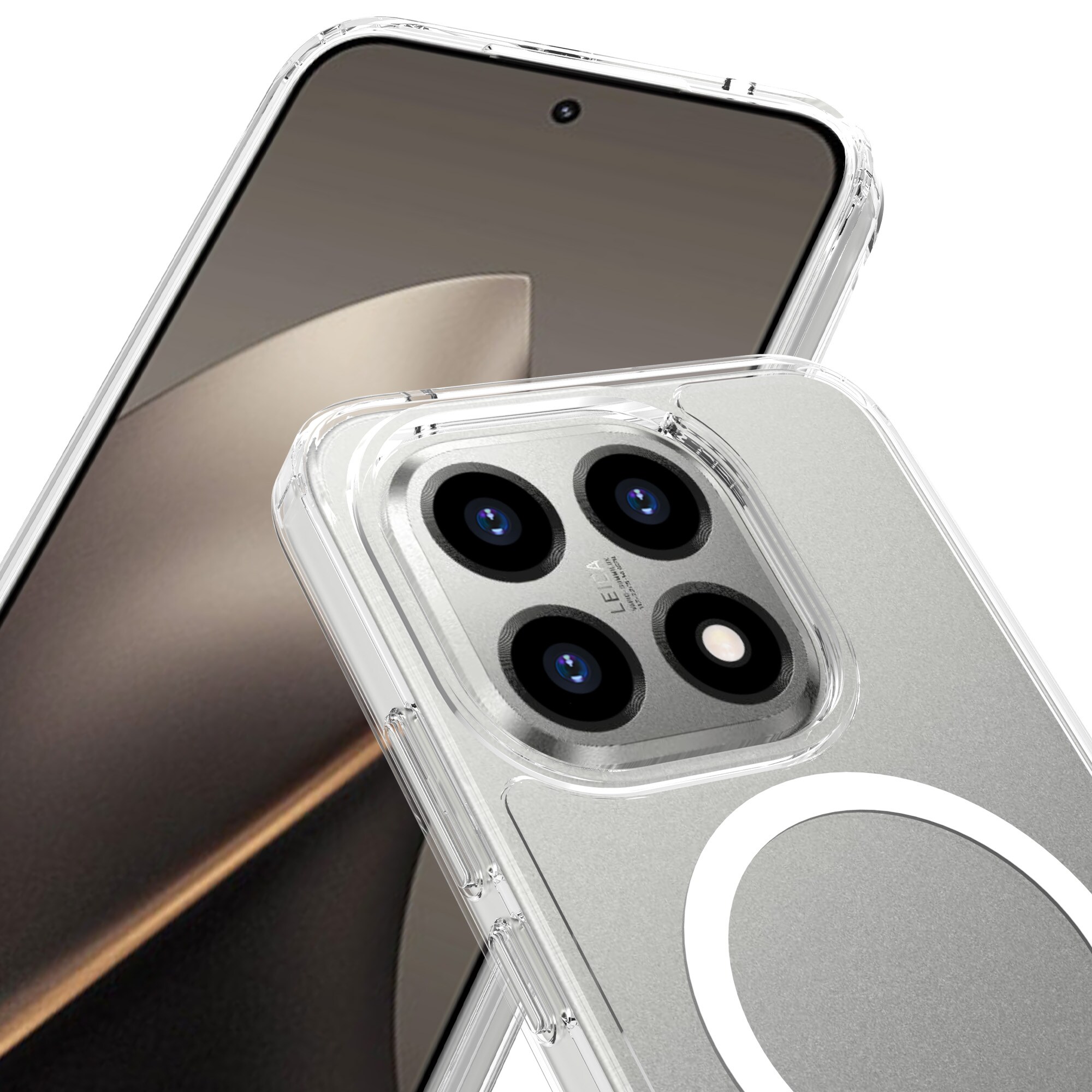 Hybridcover MagSafe Xiaomi 15T Gennemsigtig