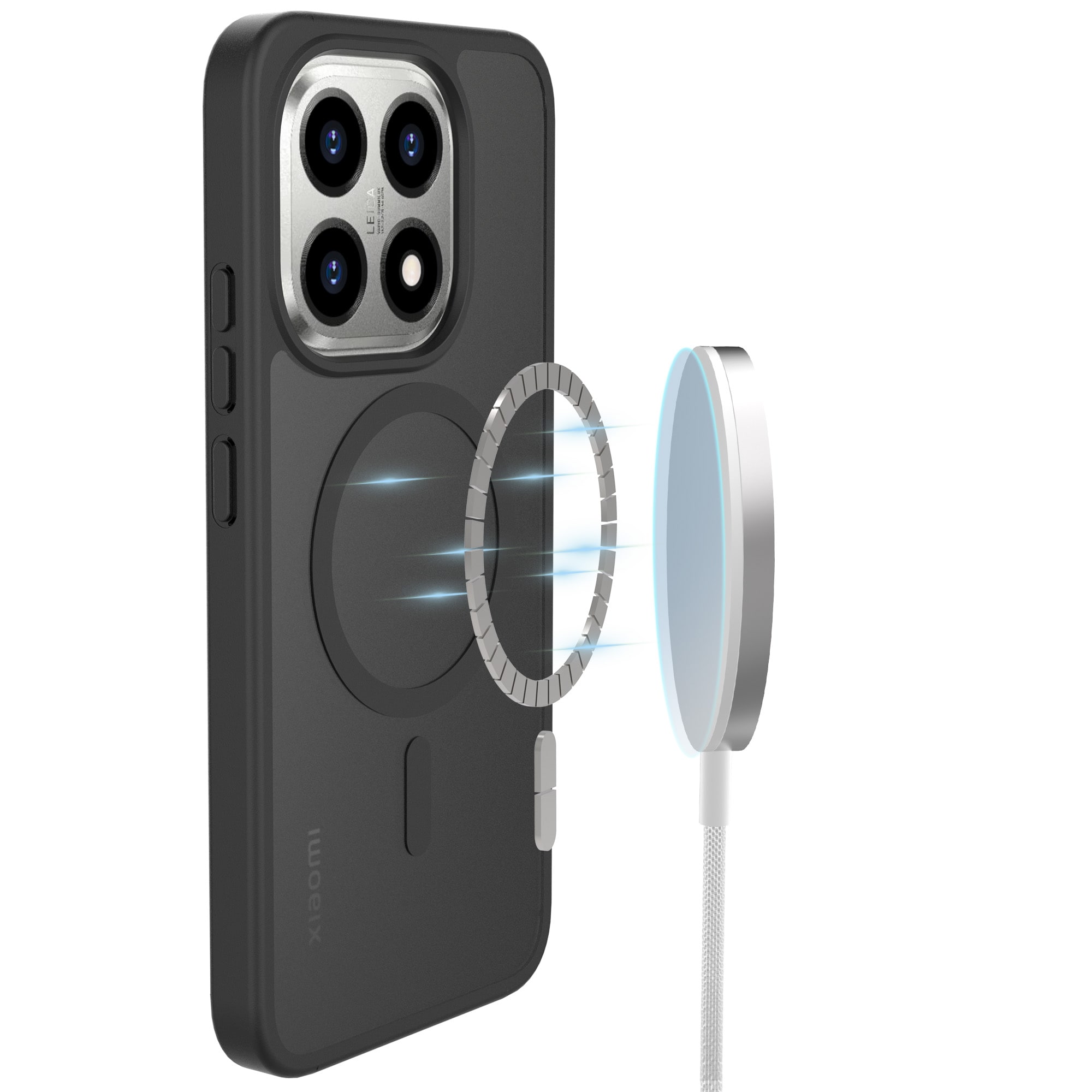 Magnetic Hybrid Cover Xiaomi 15T Frosted Black