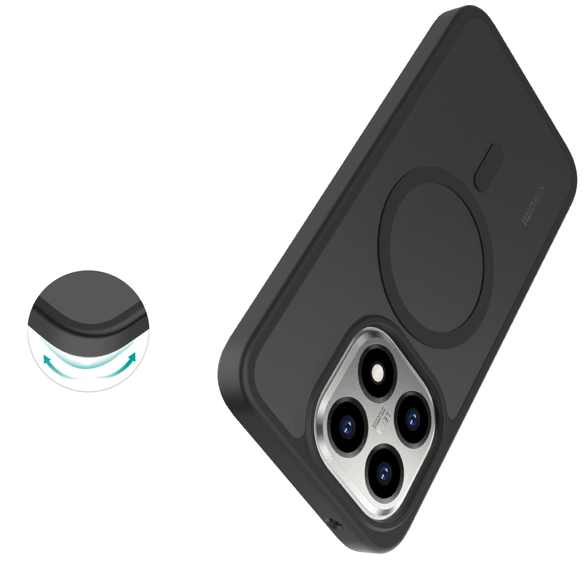 Magnetic Hybrid Cover Xiaomi 15T Frosted Black
