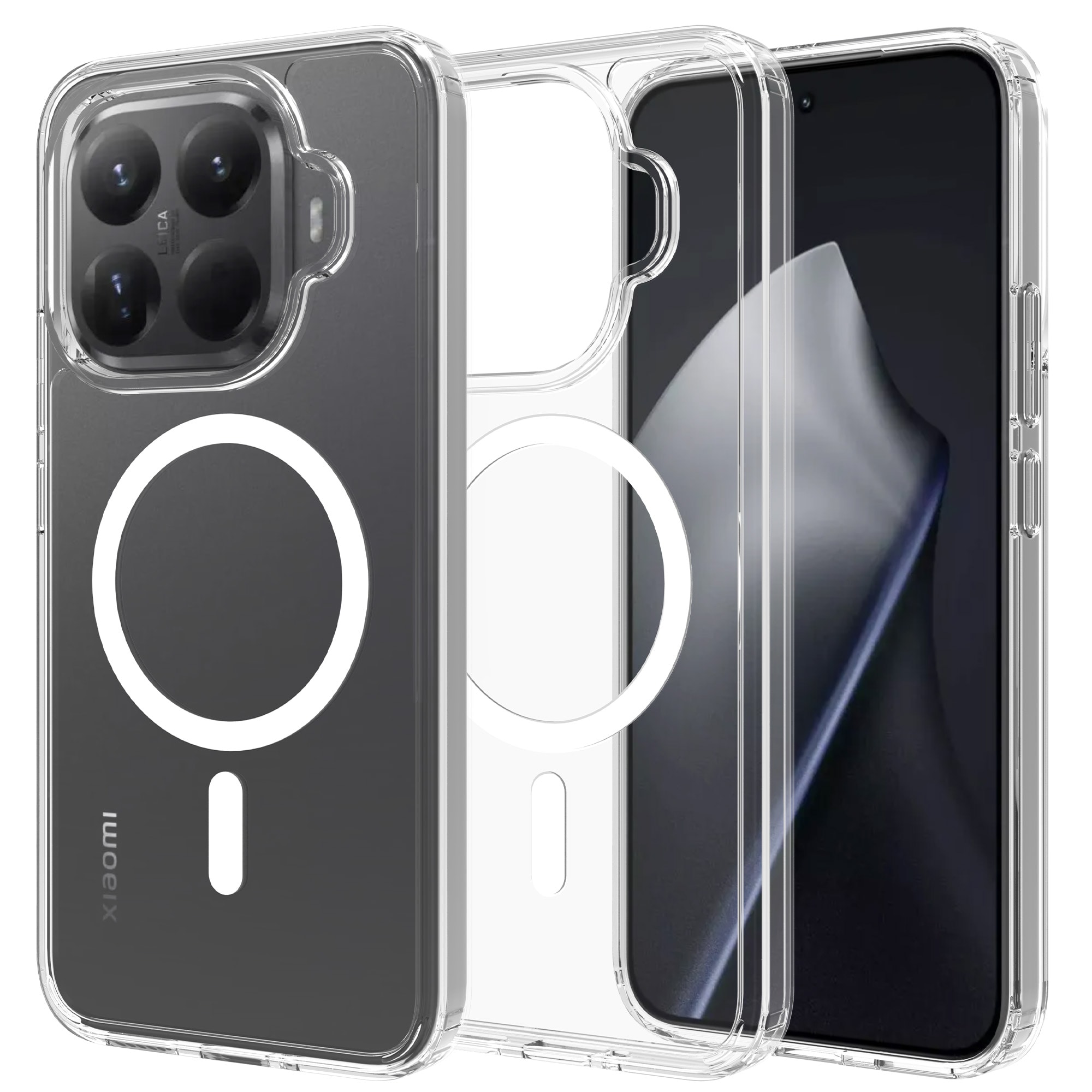 Hybridcover MagSafe Xiaomi 15T Pro Gennemsigtig