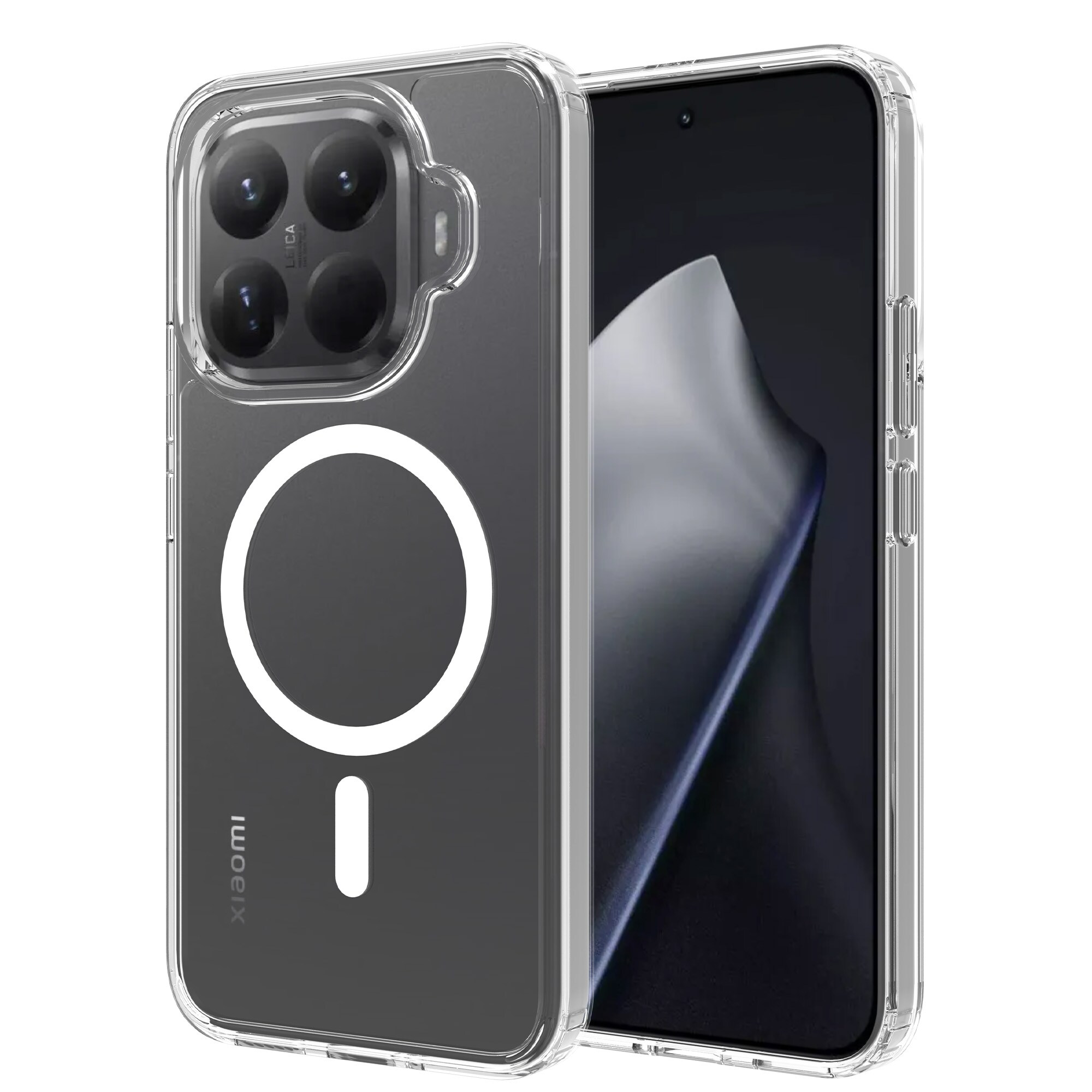 Hybridcover MagSafe Xiaomi 15T Pro Gennemsigtig